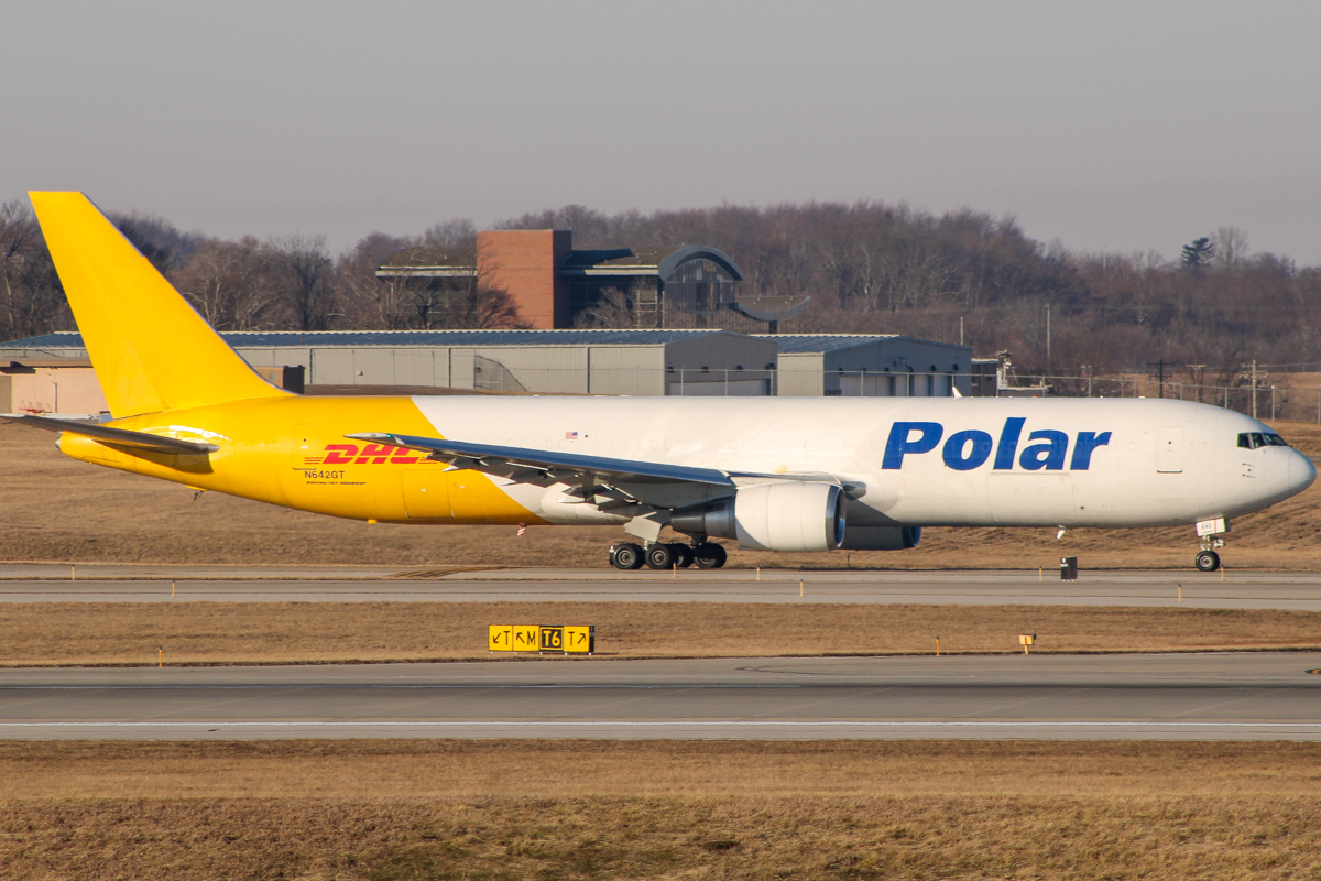 Full size: Polar Air Boeing 767-300F N642GT at Cincinnati/Northern Kentucky International Airport