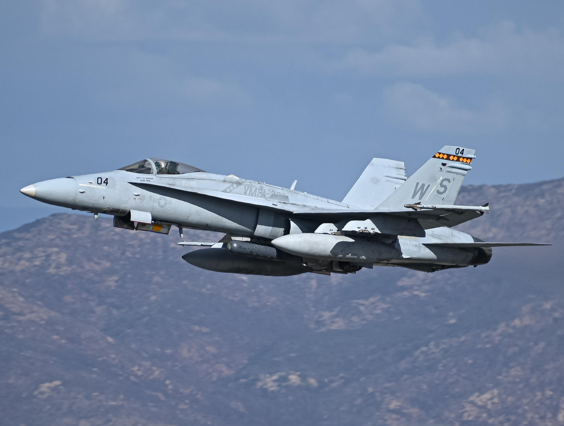 Full size: USMC - United States Marine Corp McDonnel Douglas F/A-18 Hornet 164900 at Brown Field Municipal Airport
