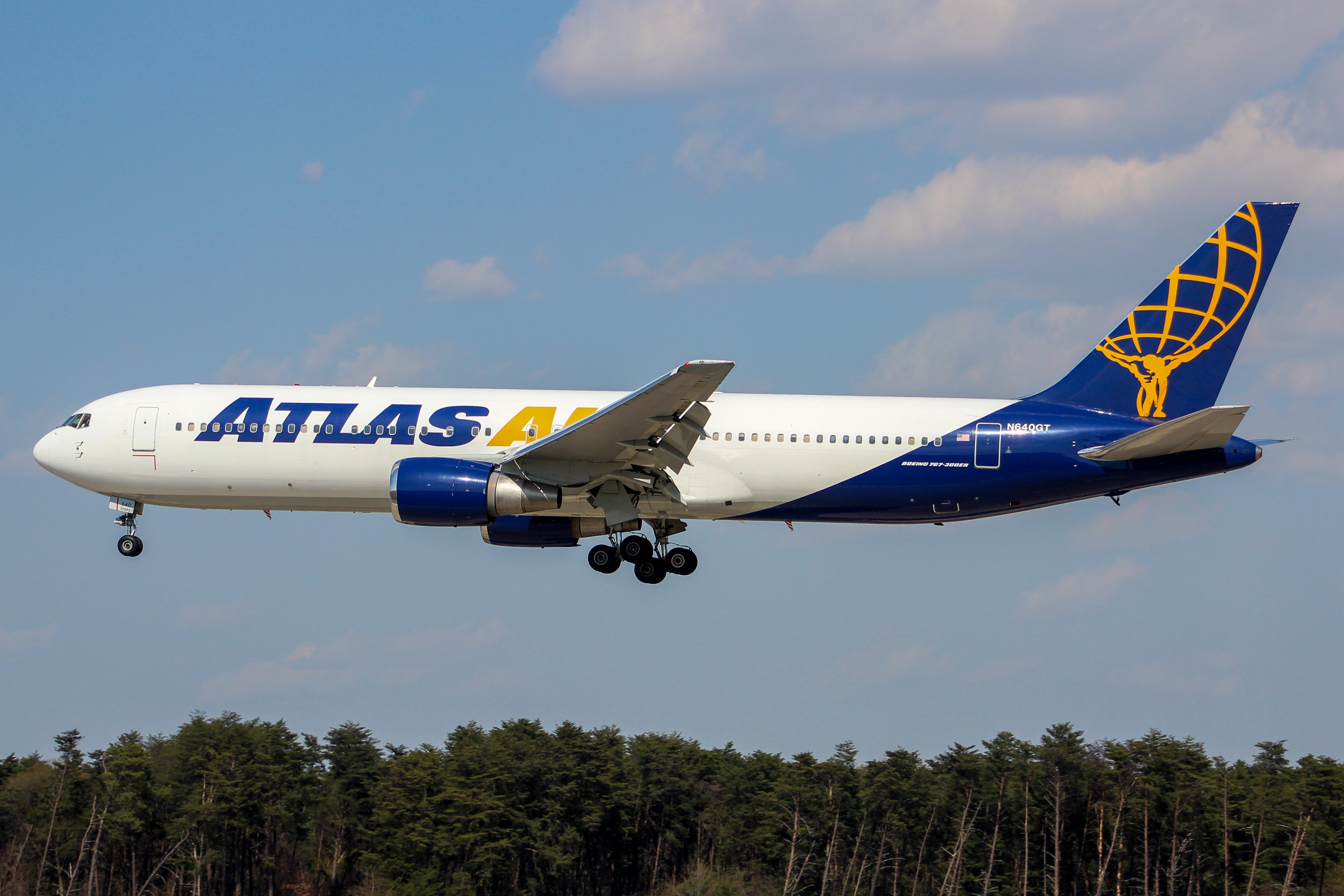 Full size: Atlas Air Boeing 767-300ER N640GT at Baltimore/Washington International Thurgood Marshall Airport