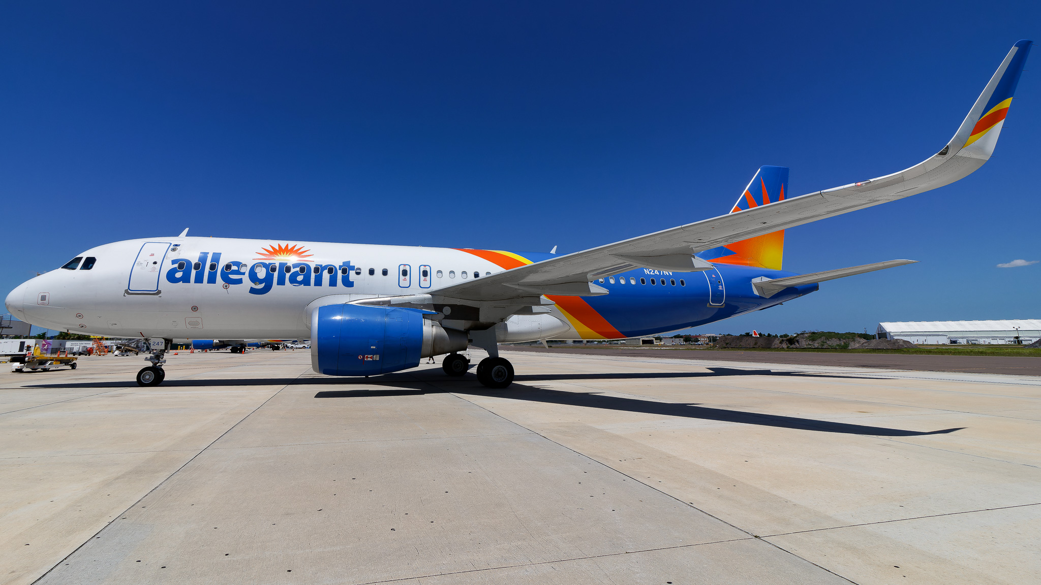 Full size: Allegiant Air Airbus A320 N247NV at St. Petersburg Clearwater International Airport