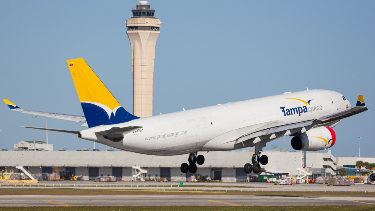 Full size: Tampa Cargo Airbus A330-200F N331QT at Miami International Airport