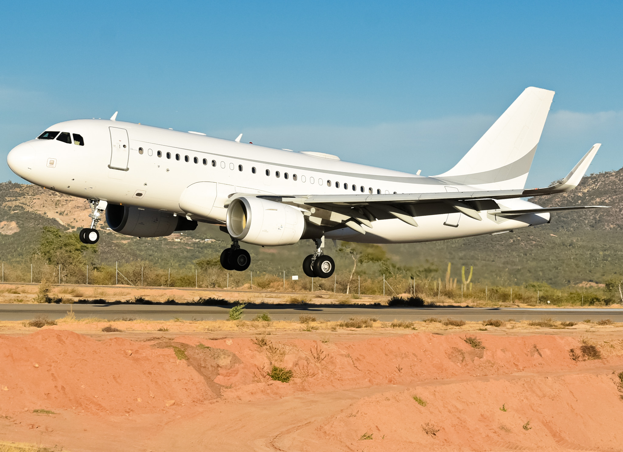 Full size: PRIVATE Airbus A319 D-ALEX at Aeropuerto de Cabo San Lucas Internacional