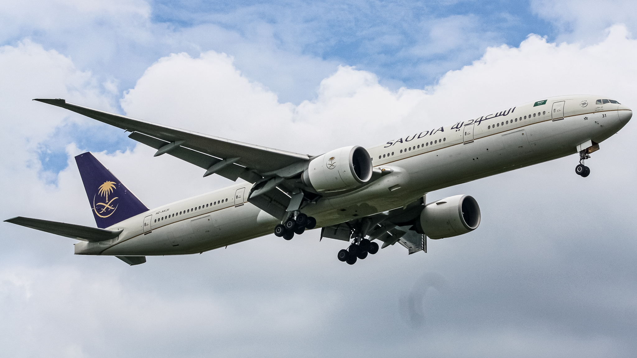 Full size: Saudia Boeing 777-300ER HZ-AK31 at Washington Dulles International Airport