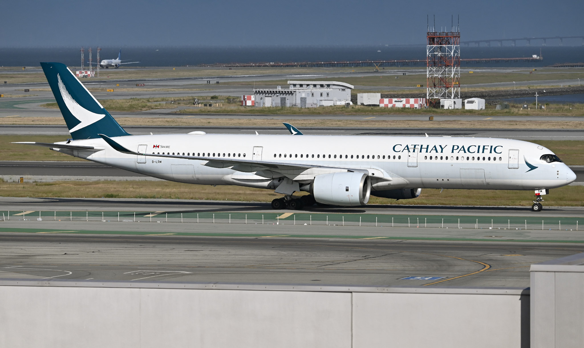 Full size: Cathay Pacific Airbus A350-900 B-LRM at San Francisco International Airport