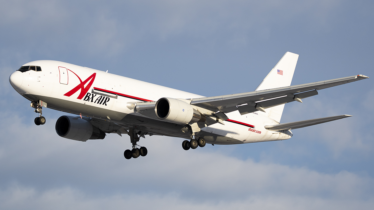 Full size: ABX Air Boeing 767-200 N740AX at Baltimore/Washington International Thurgood Marshall Airport