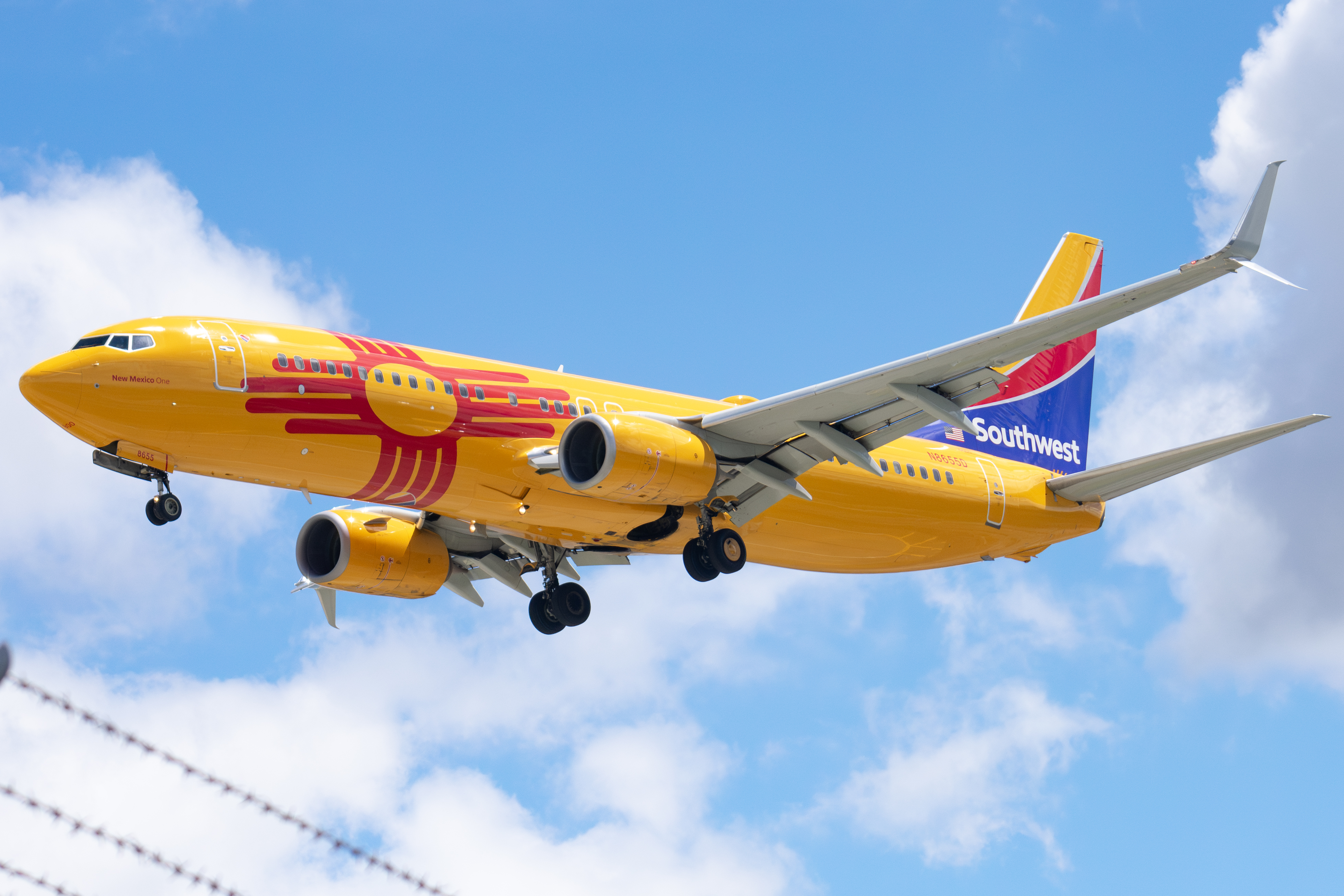 Full size: Southwest Airlines Boring 737-800 N8655D at Norman Y Mineta San Jose International Airport