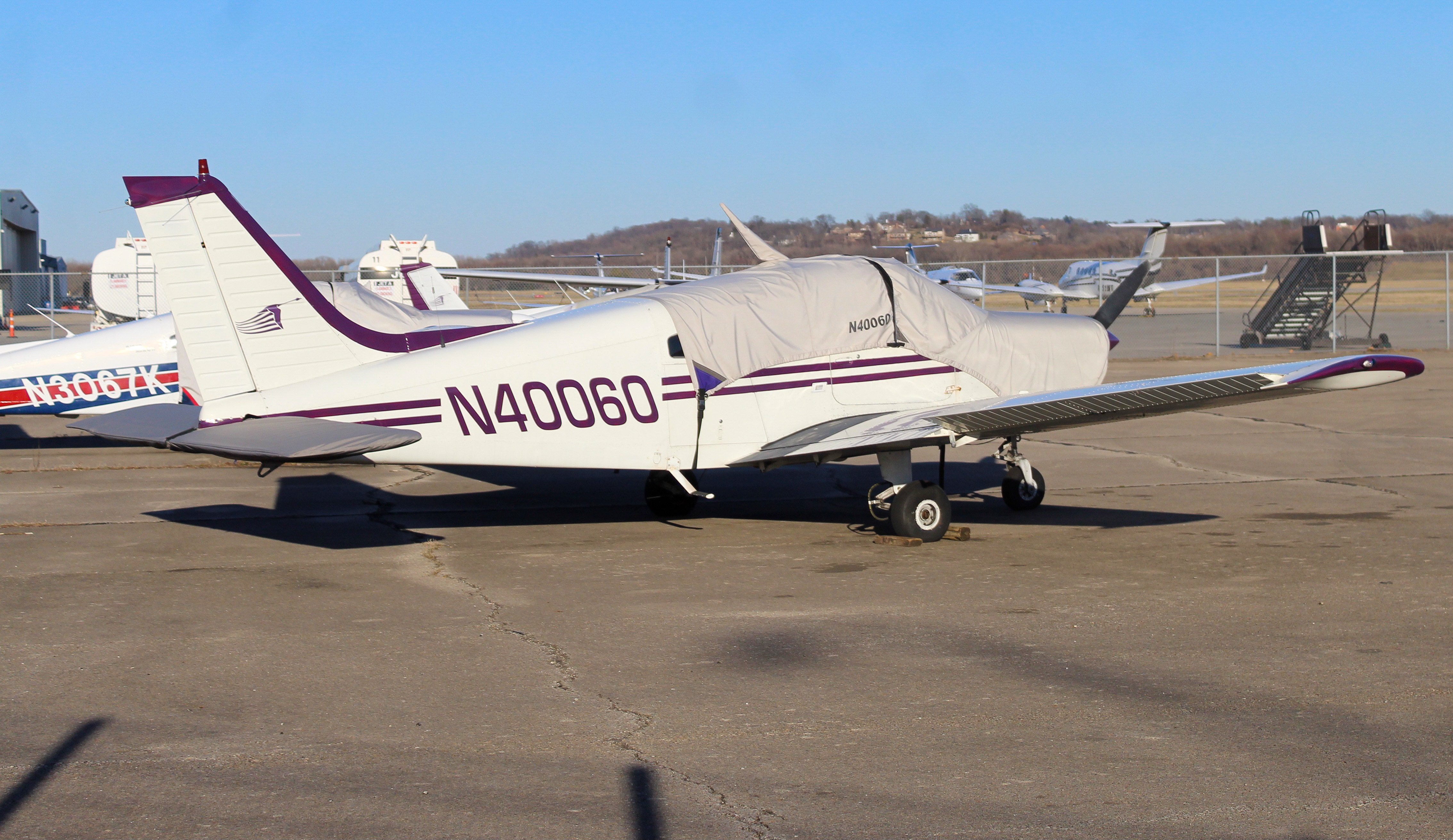 Full size: PRIVATE Piper Cherokee Warrior N40060 at Cincinnati Municipal Airport/Lunken Field