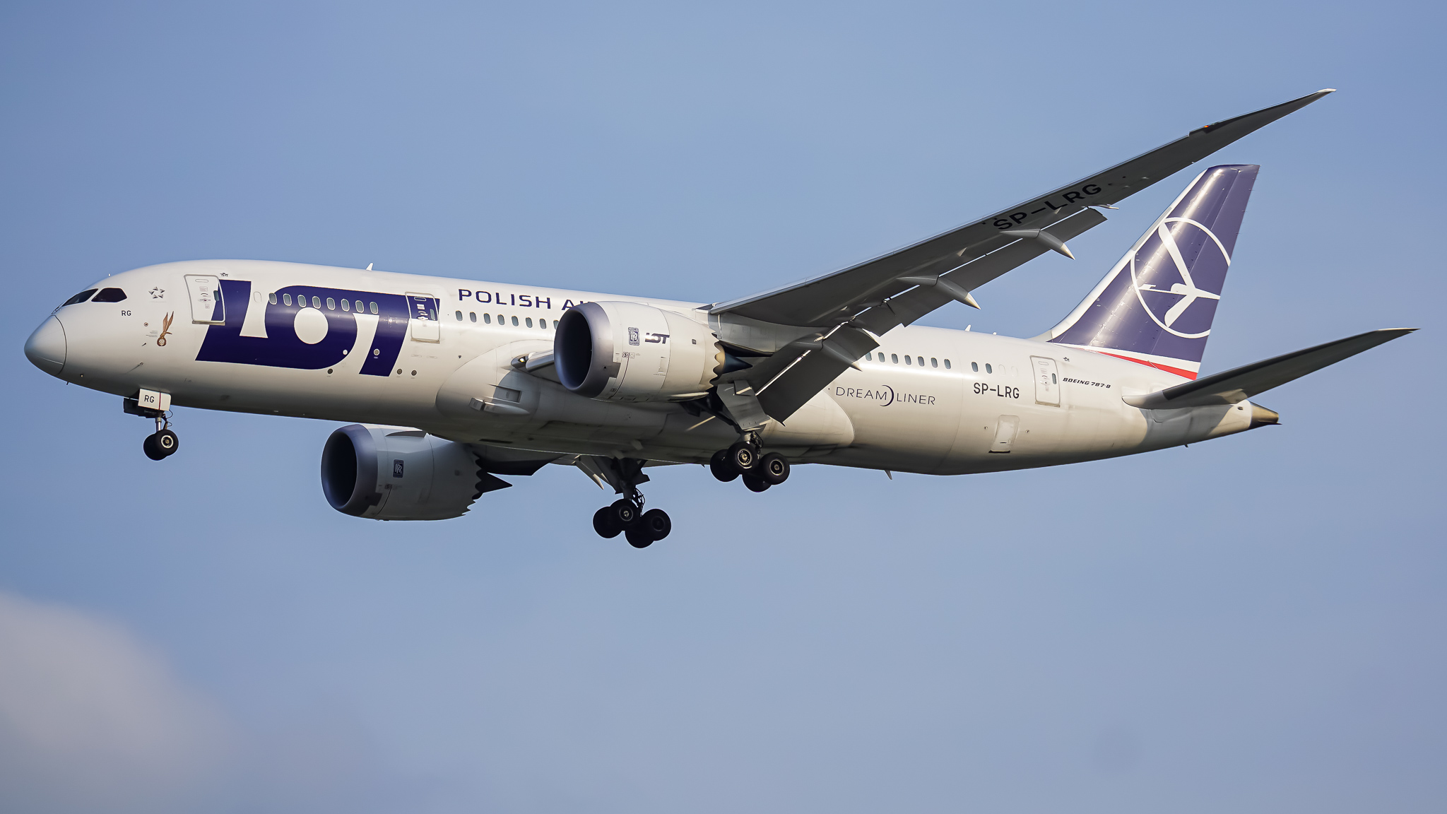 Full size: LOT Polish Airlines Boeing 787-8 Dreamliner SP-LRG at Singapore-Changi Airport