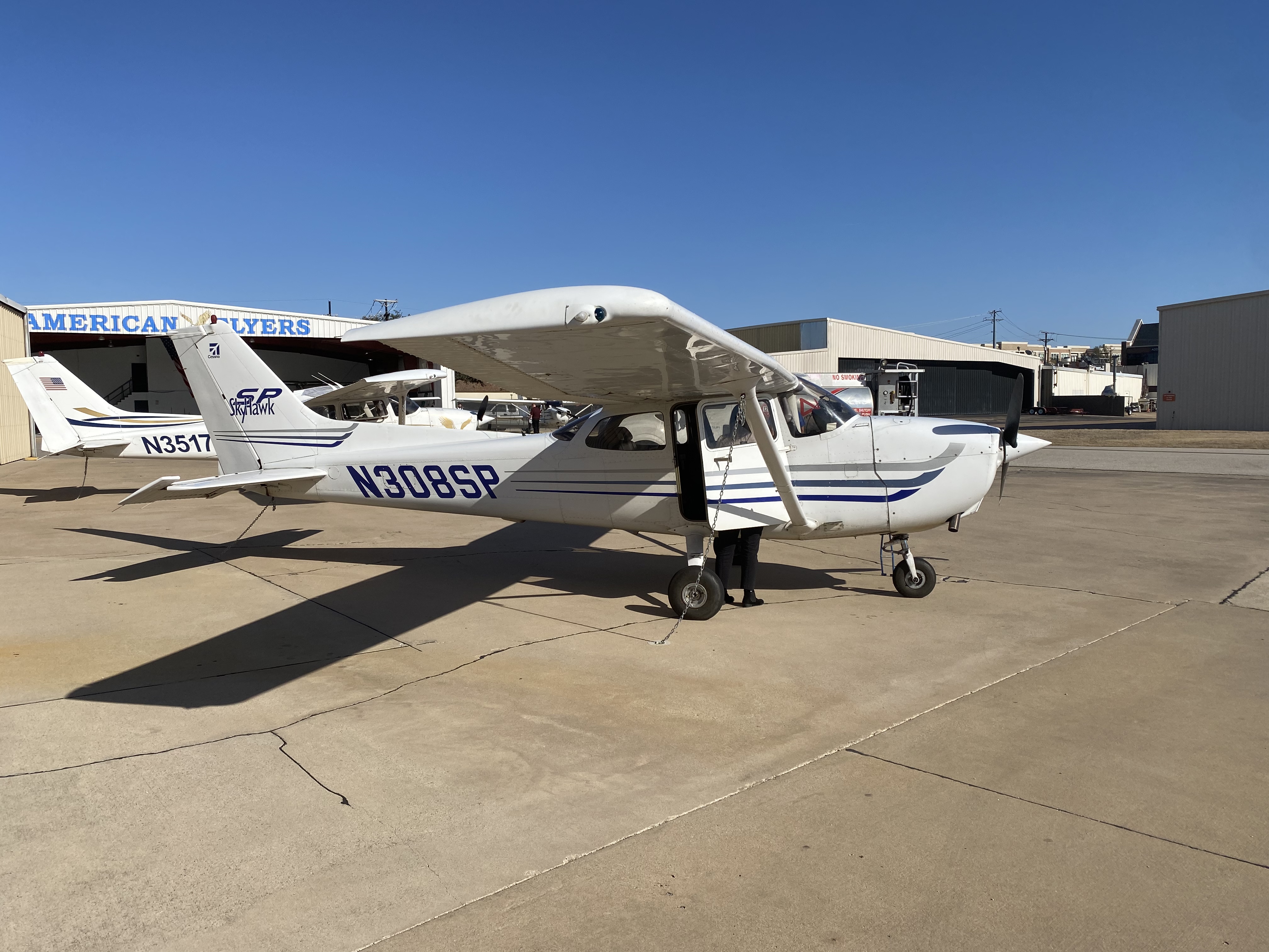 Full size: American Flyers Cessna 172 N308SP at Addison Airport