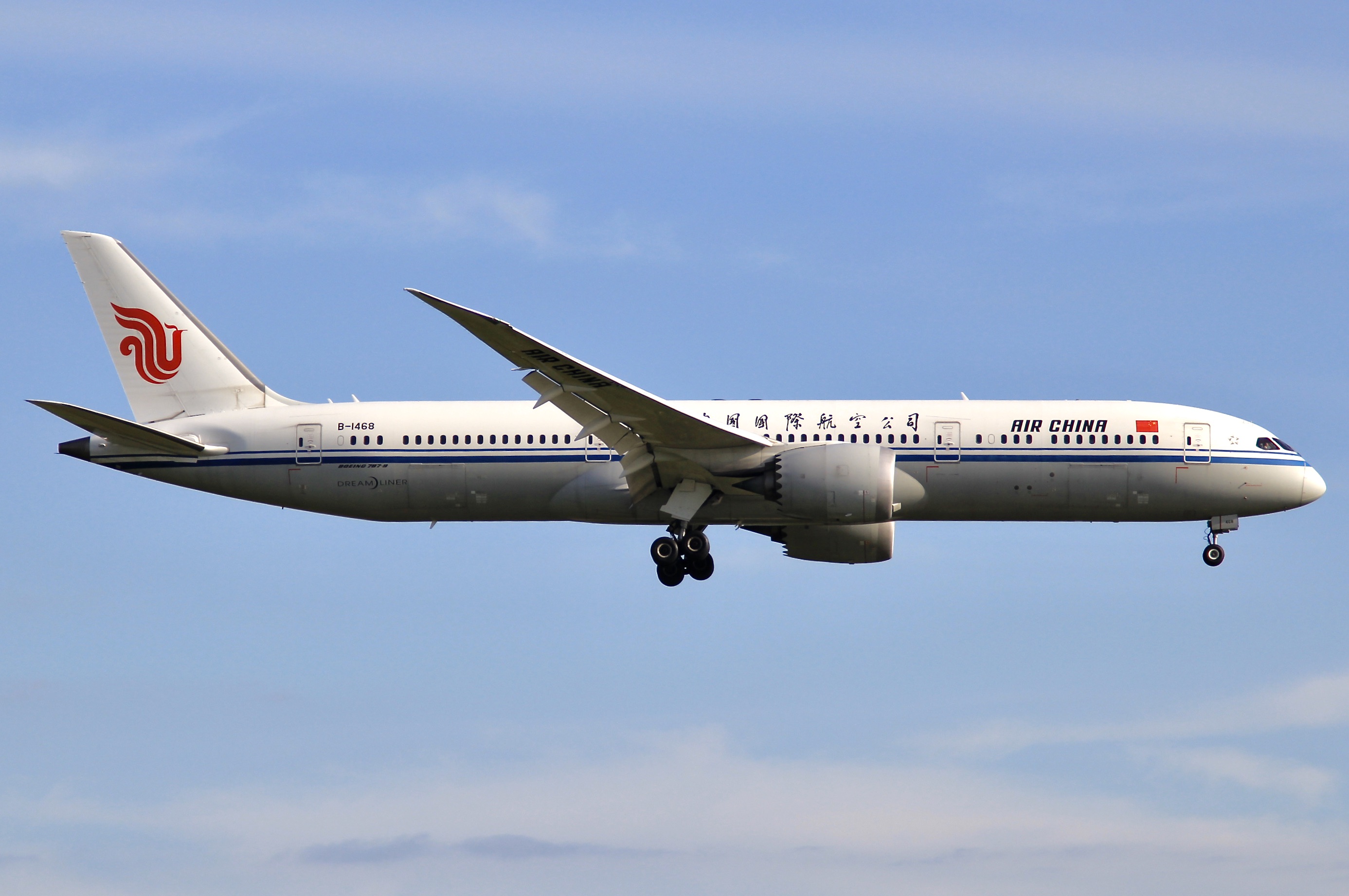 Full size: Air China Boeing 787-9 B-1468 at Auckland International Airport