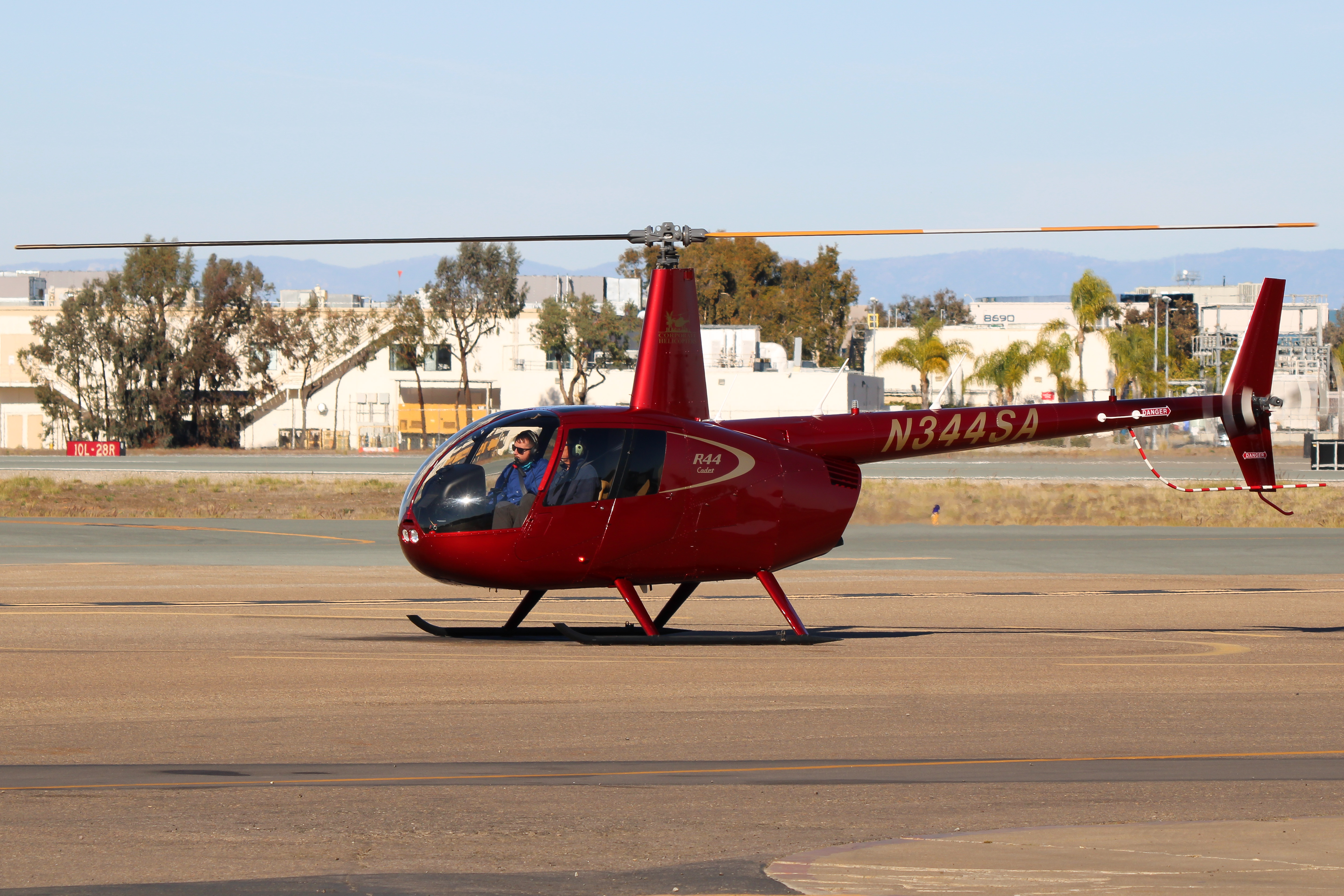 Full size: PRIVATE Robinson R44 N344SA at Montgomery-Gibbs Executive Airport