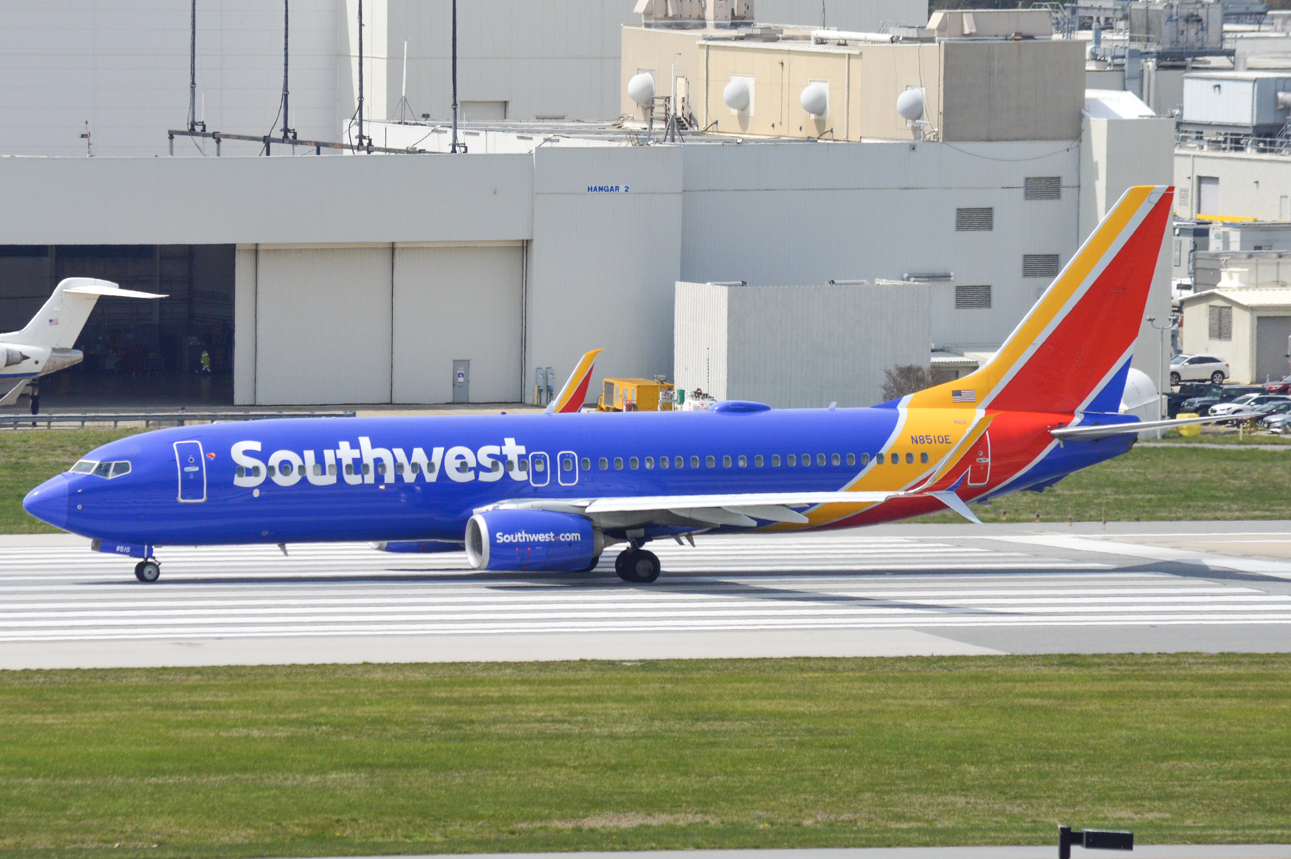 Full size: Southwest Airlines Boeing 737-800 N8510E at Baltimore/Washington International Thurgood Marshall Airport