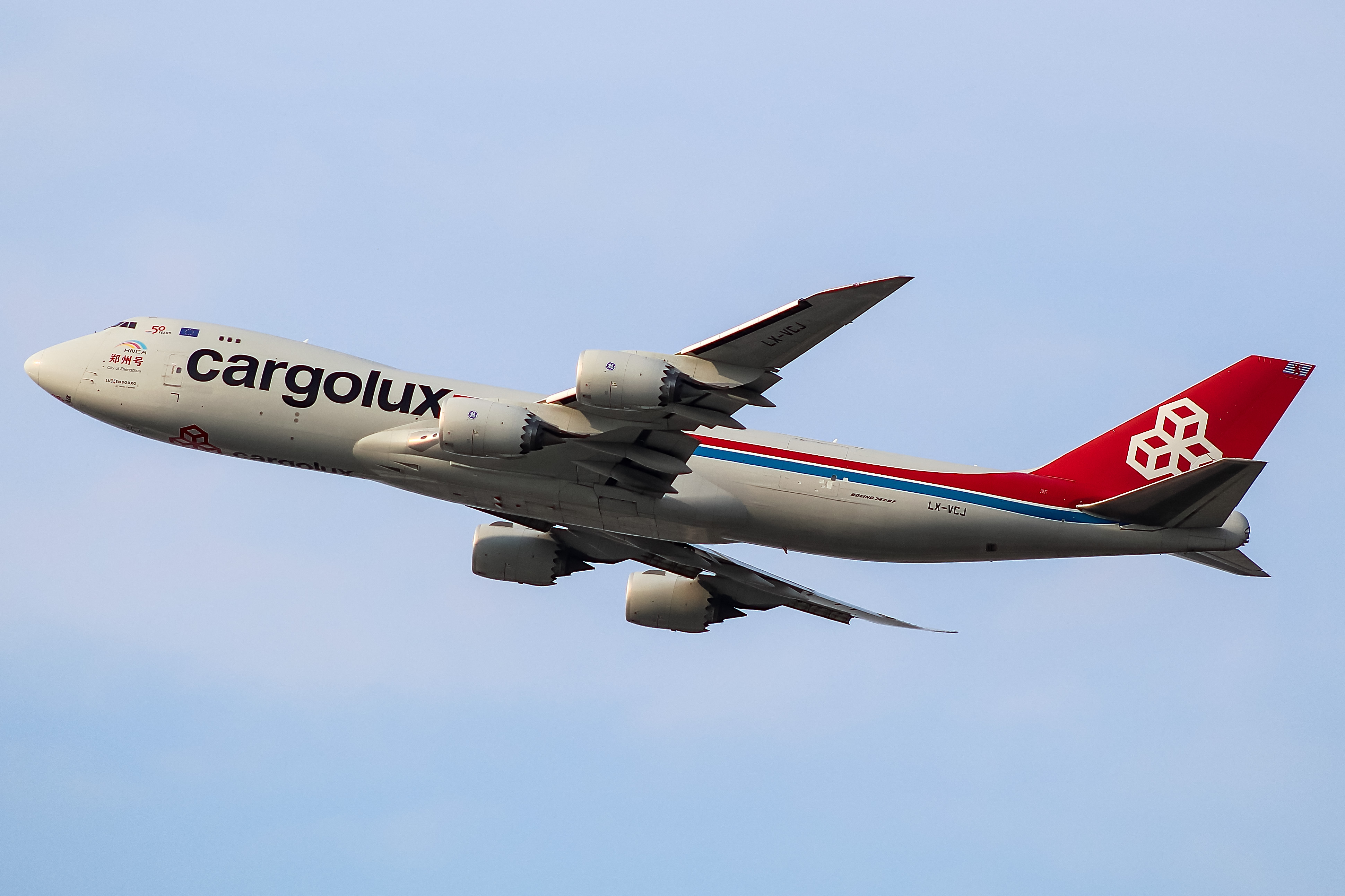 Full size: CargoLux Boeing 747-8F LX-VCJ at Chicago O'Hare International Airport