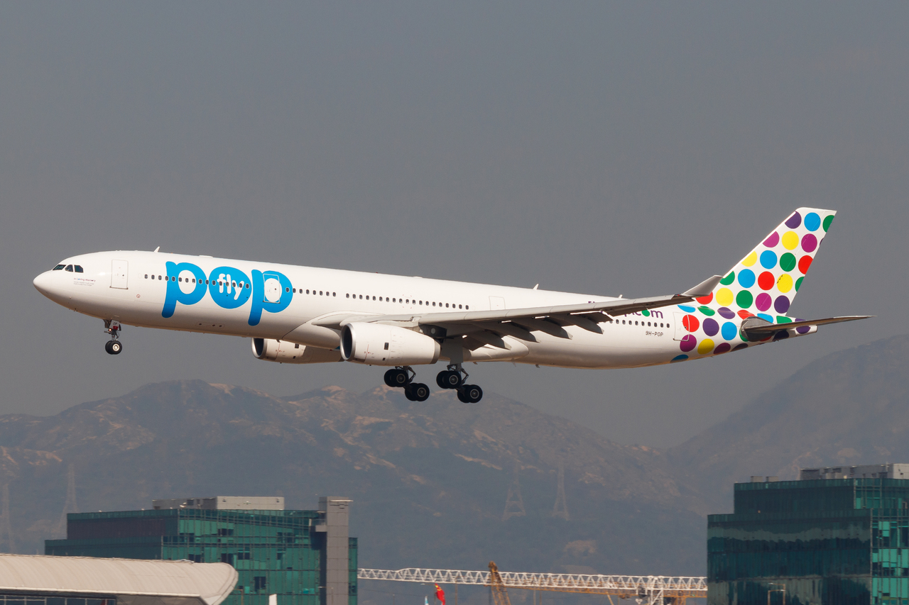 Full size: HiFly Airlines Airbus A330-300 9H-POP at Hong Kong International Airport