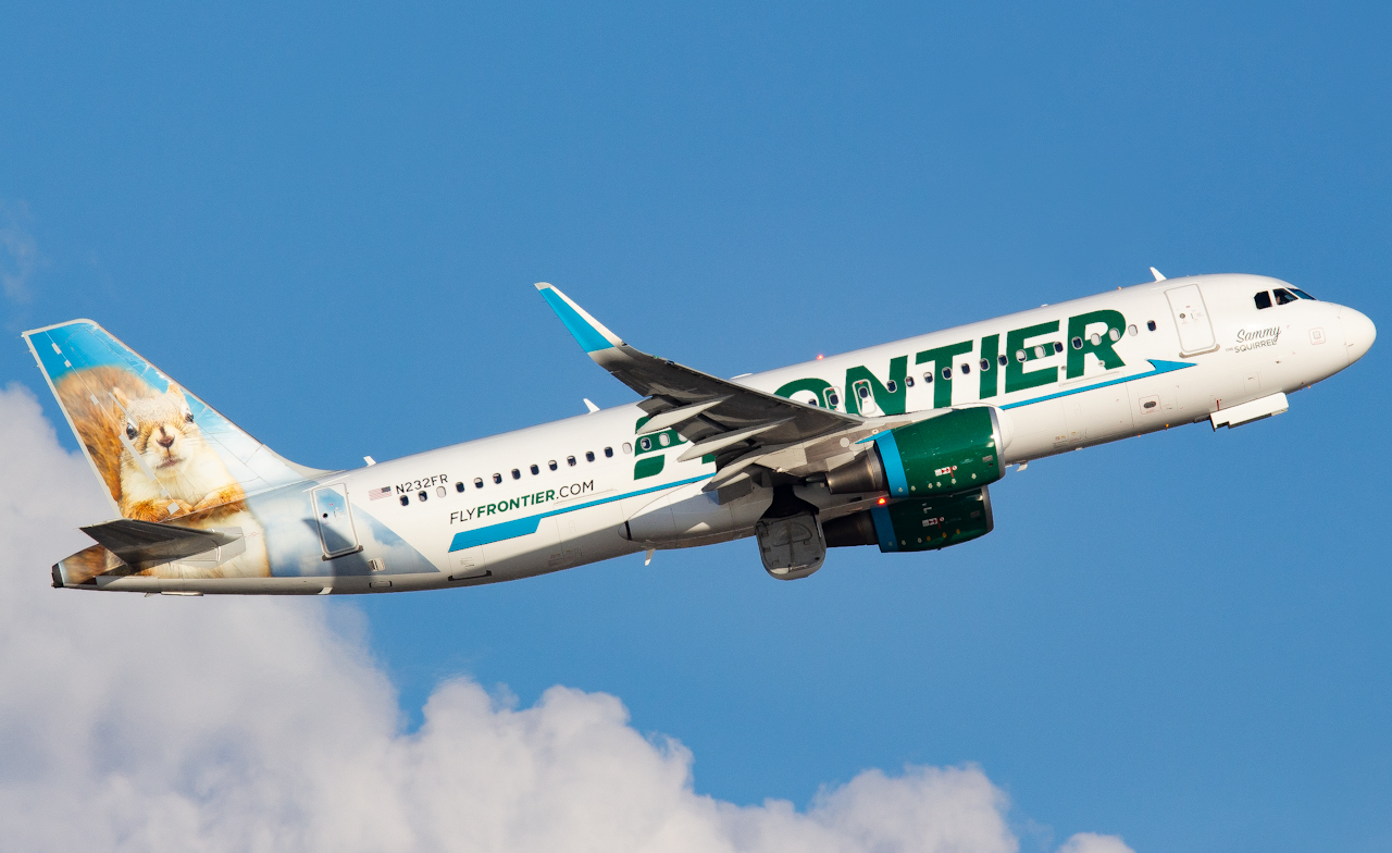 Full size: Frontier Airlines Airbus A320 N232FR at Tampa International Airport