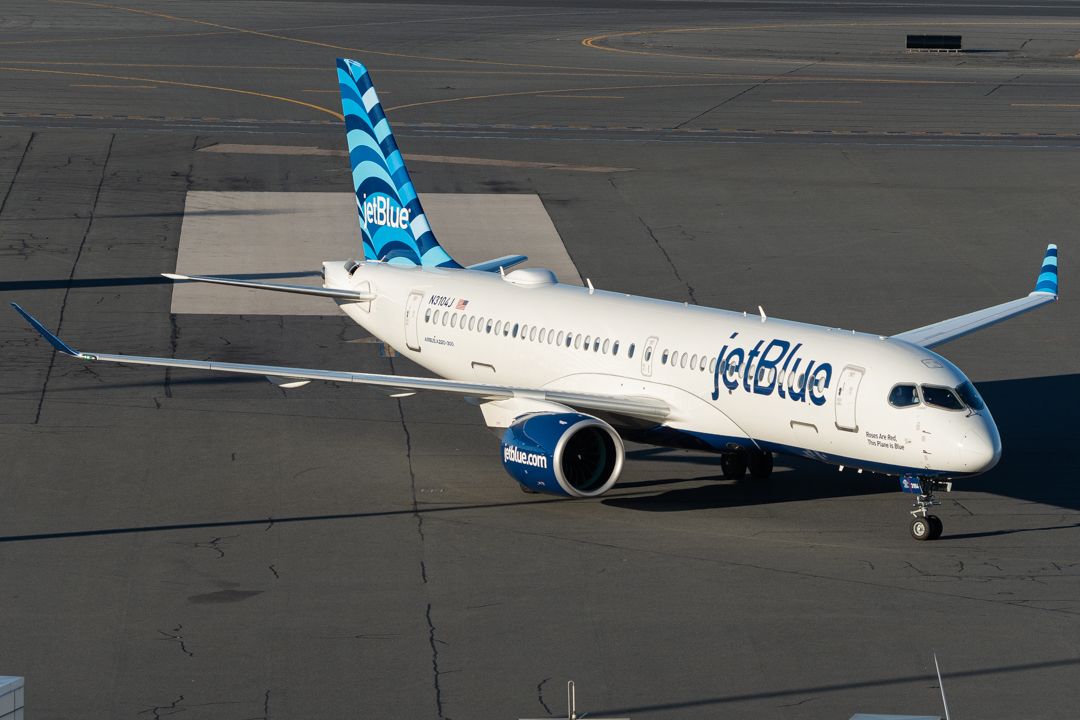 Full size: JetBlue Airways Airbus A220-300 N3104J at General Edward Lawrence Logan International Airport