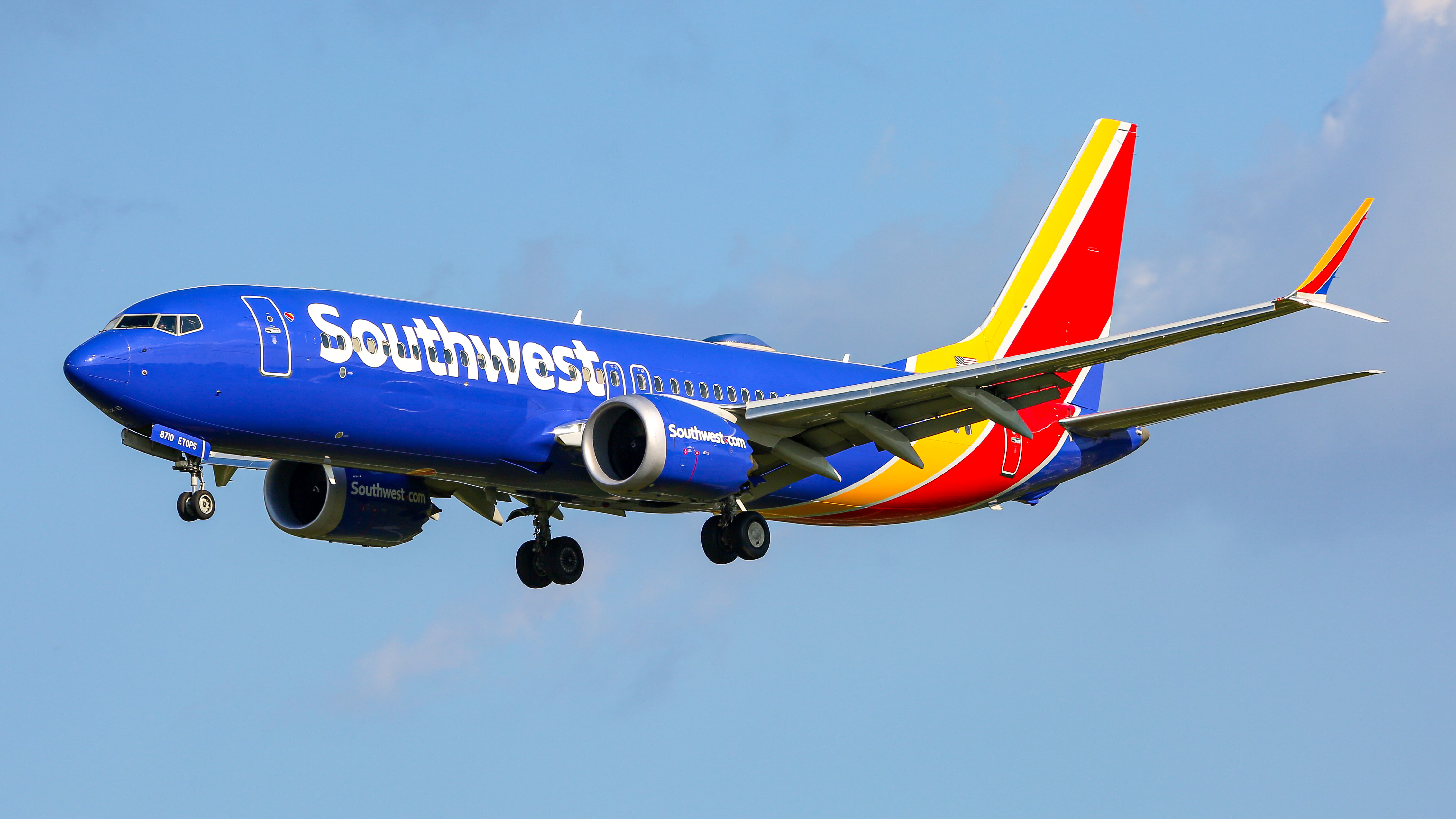 Full size: Southwest Airlines Boeing 737 MAX 8 N8710M at Baltimore/Washington International Thurgood Marshall Airport