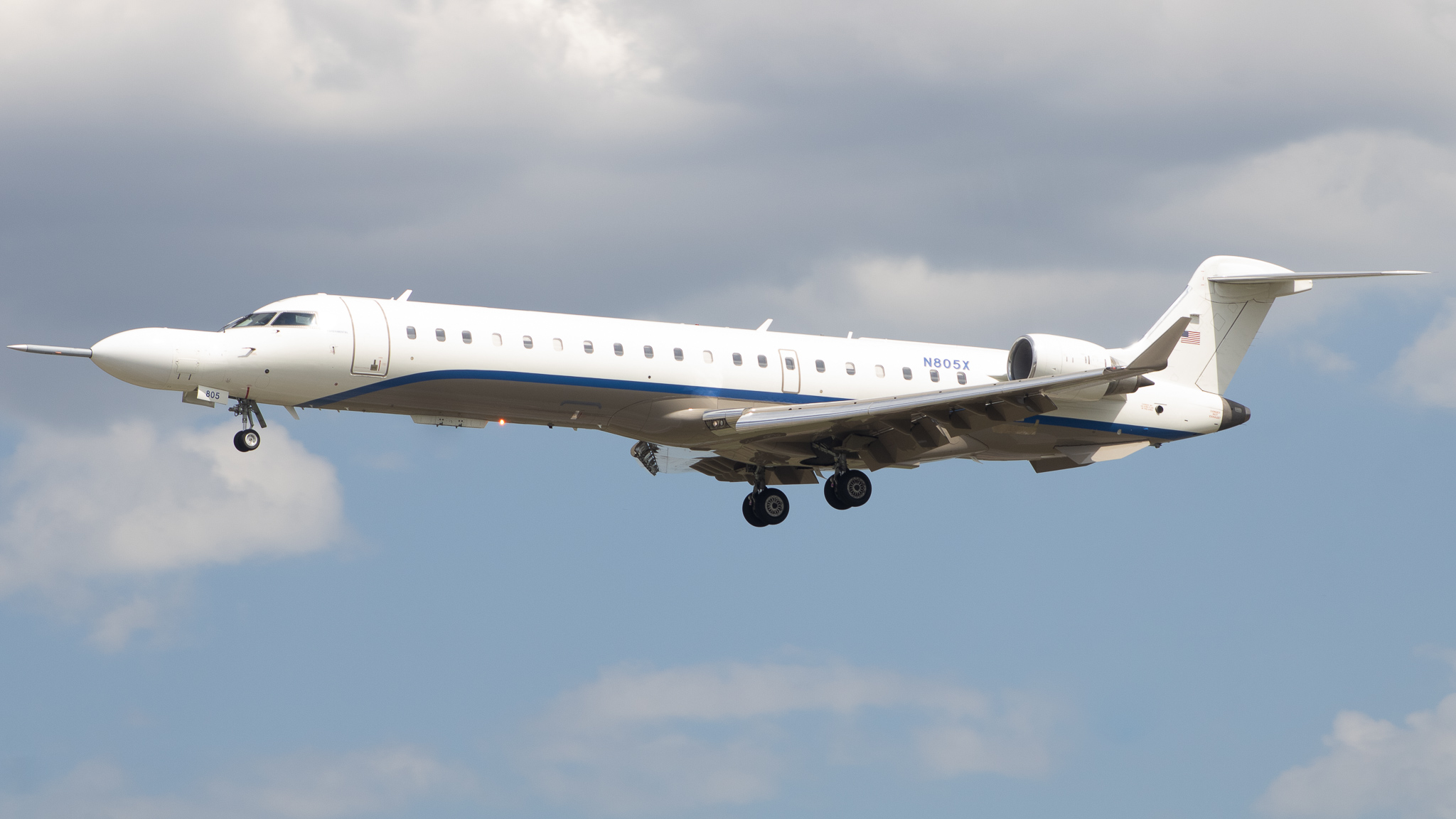 Full size: Northrop Grumman Mitsubishi CRJ-700 N805X at Baltimore/Washington International Thurgood Marshall Airport