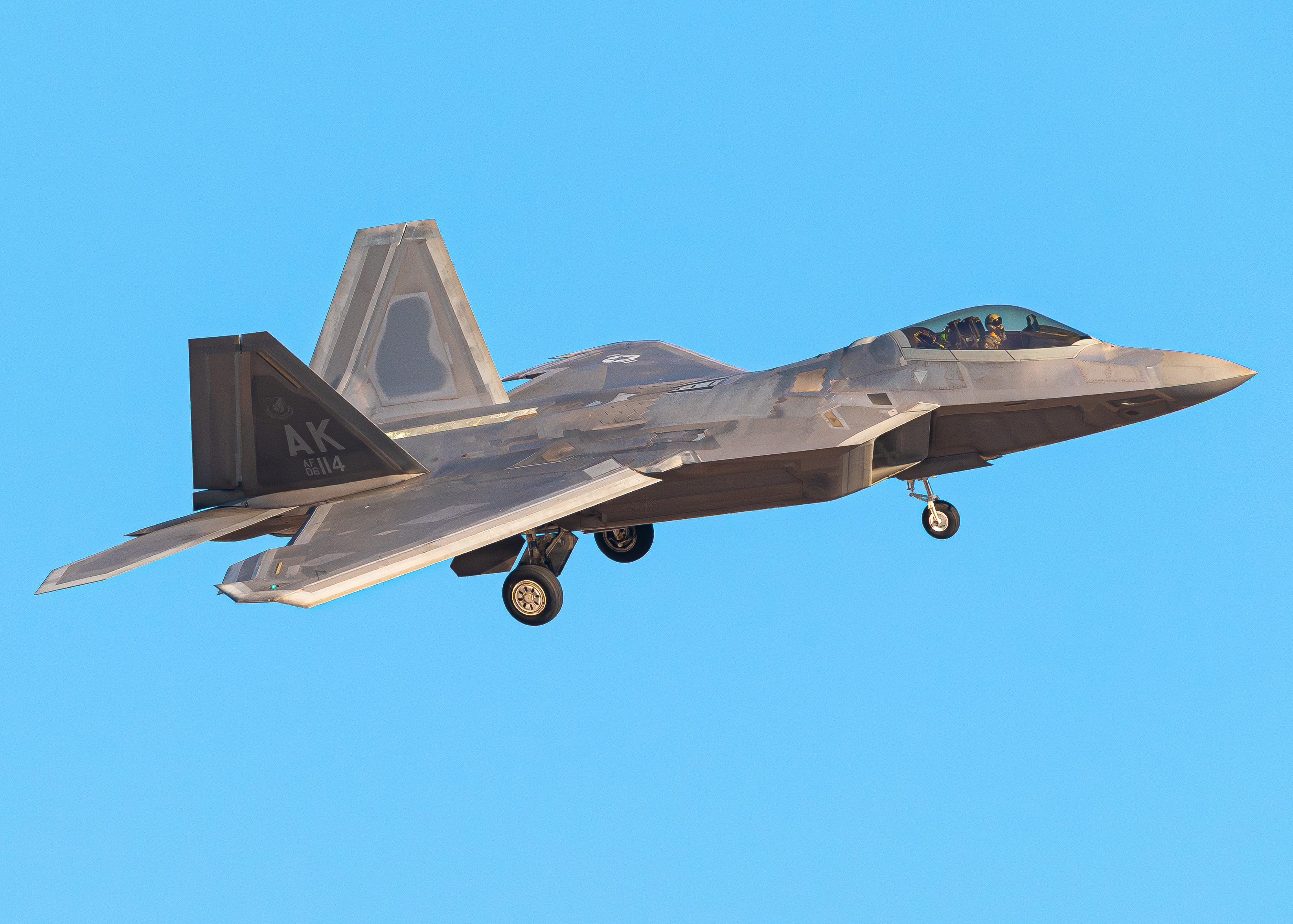 Full size: USAF - United States Air Force Lockheed Martin F-22A Raptor 06-4114 at Nellis Air Force Base