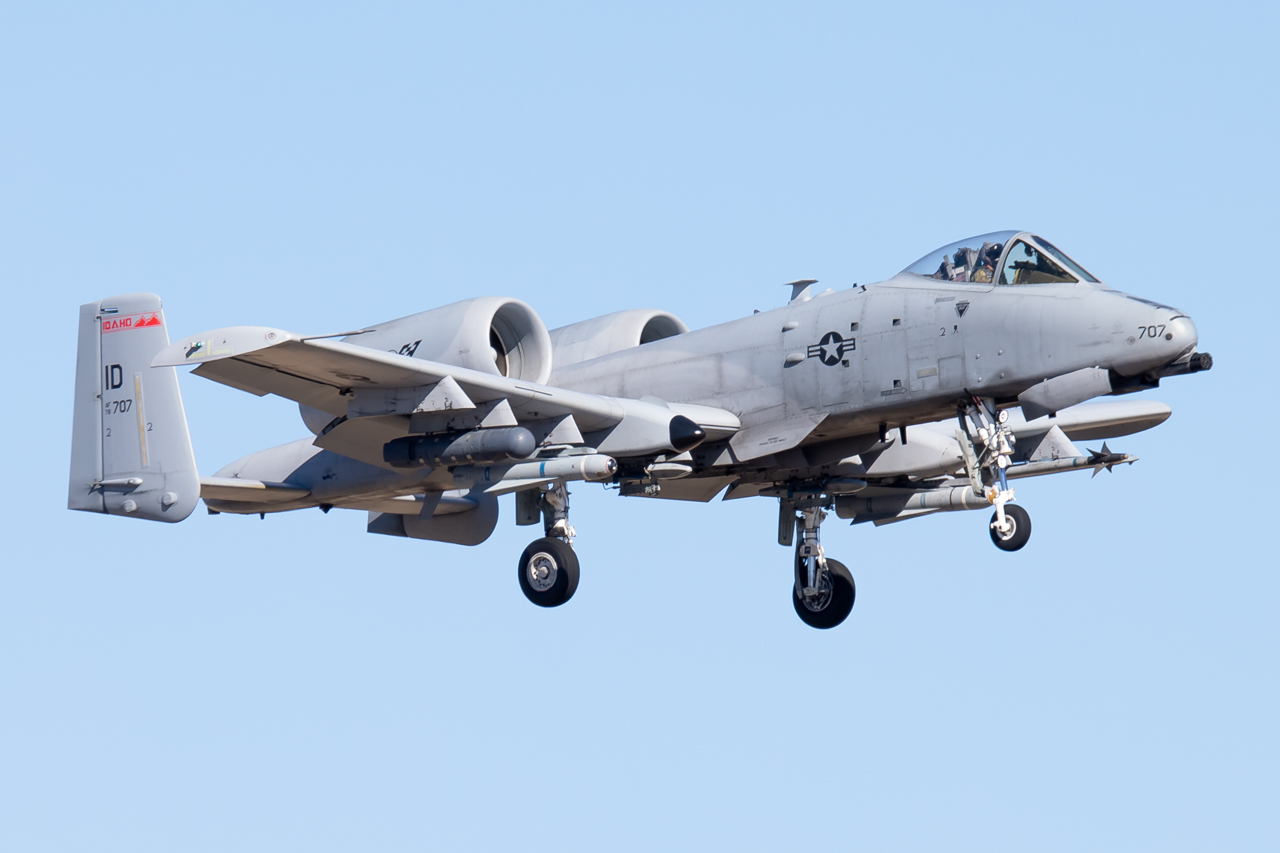 Full size: USAF - United States Air Force Fairchild A-10 Thunderbolt 78-0707 at Boise Air Terminal/Gowen Field