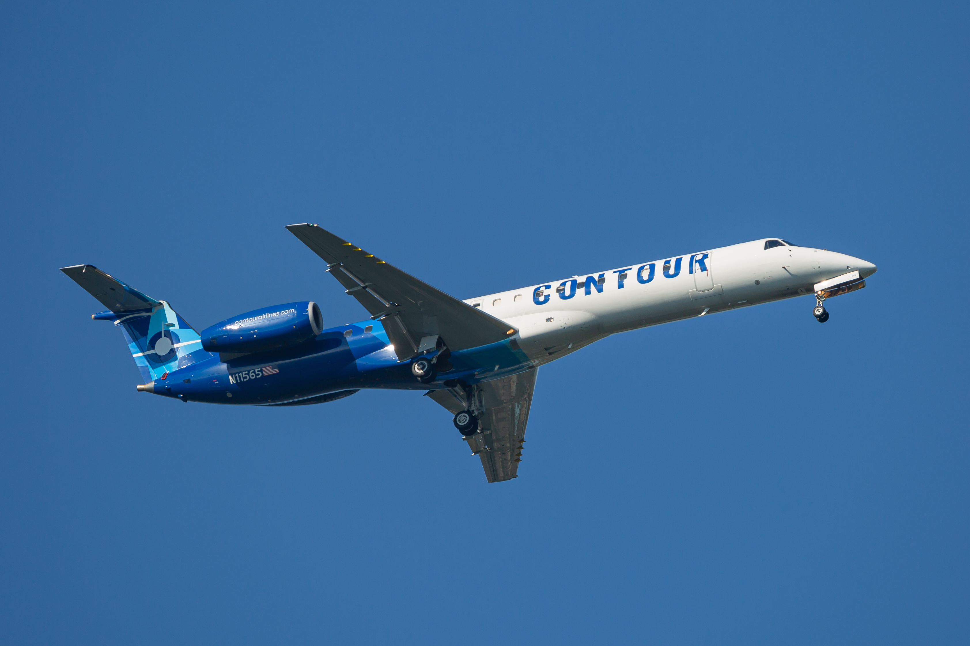 Full size: Contour Airlines Embraer ERJ145 N11565 at Baltimore/Washington International Thurgood Marshall Airport