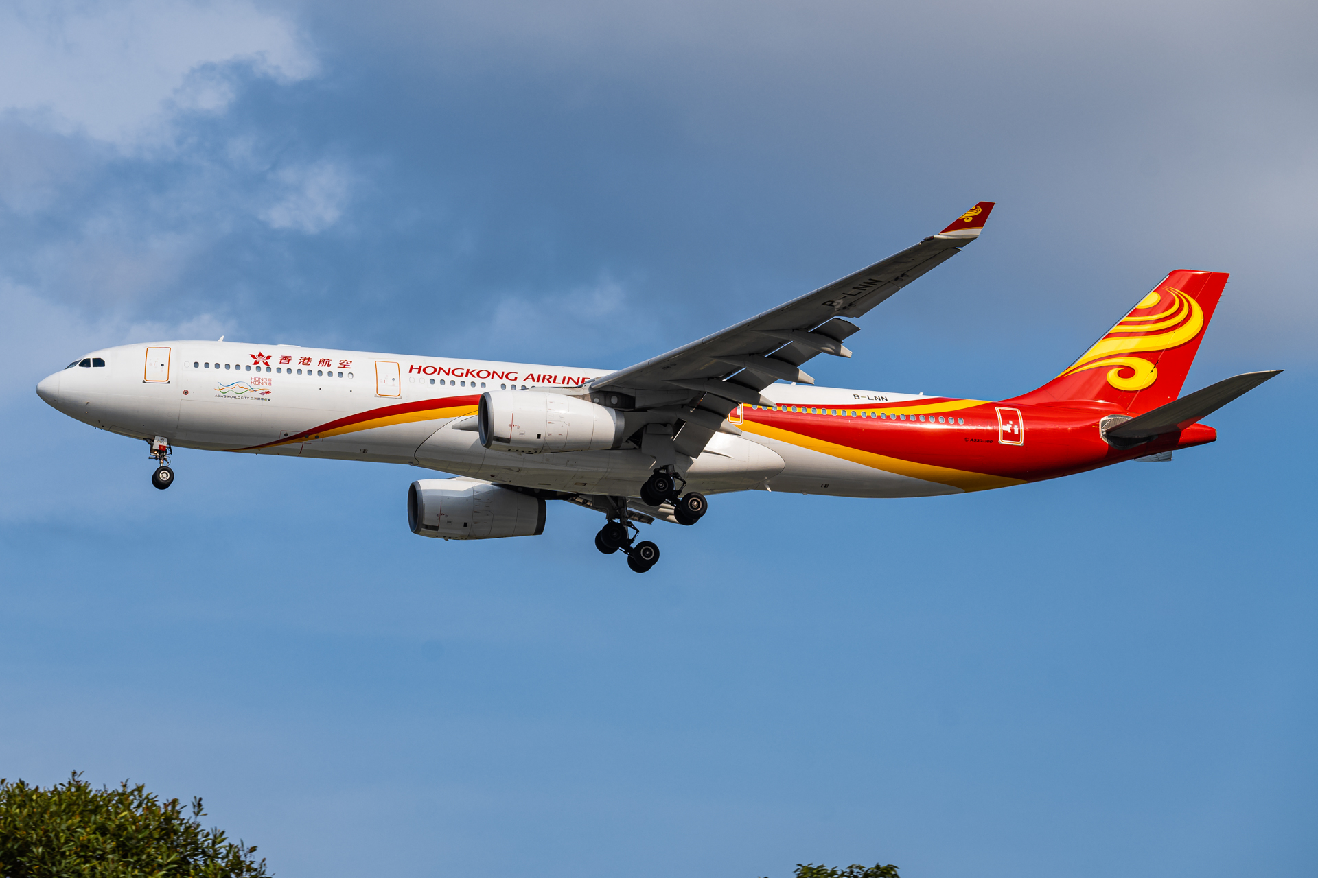 Full size: Hong Kong Airlines Airbus A330-300 B-LNN at Singapore-Changi Airport