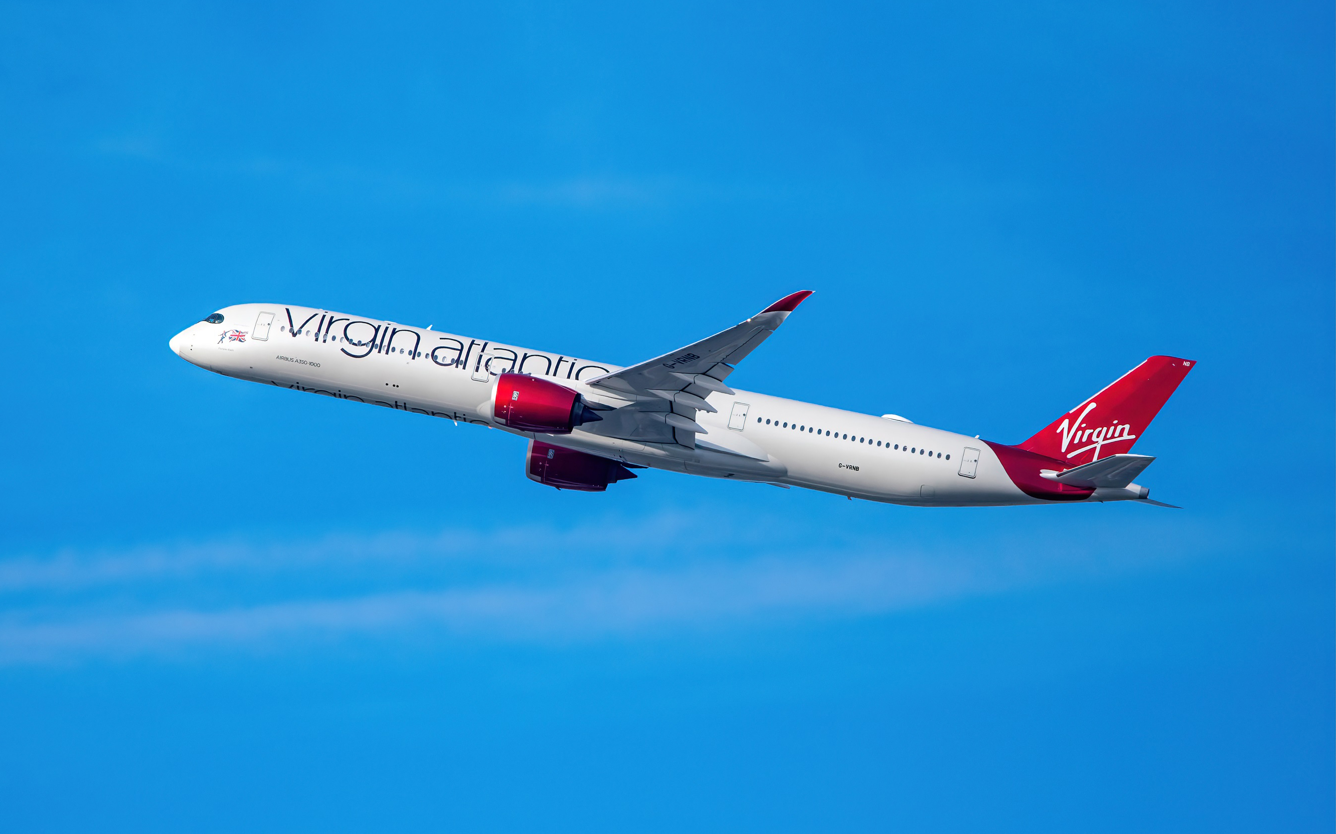 Full size: Virgin Atlantic Airbus A350-1000 G-VRNB at San Francisco International Airport
