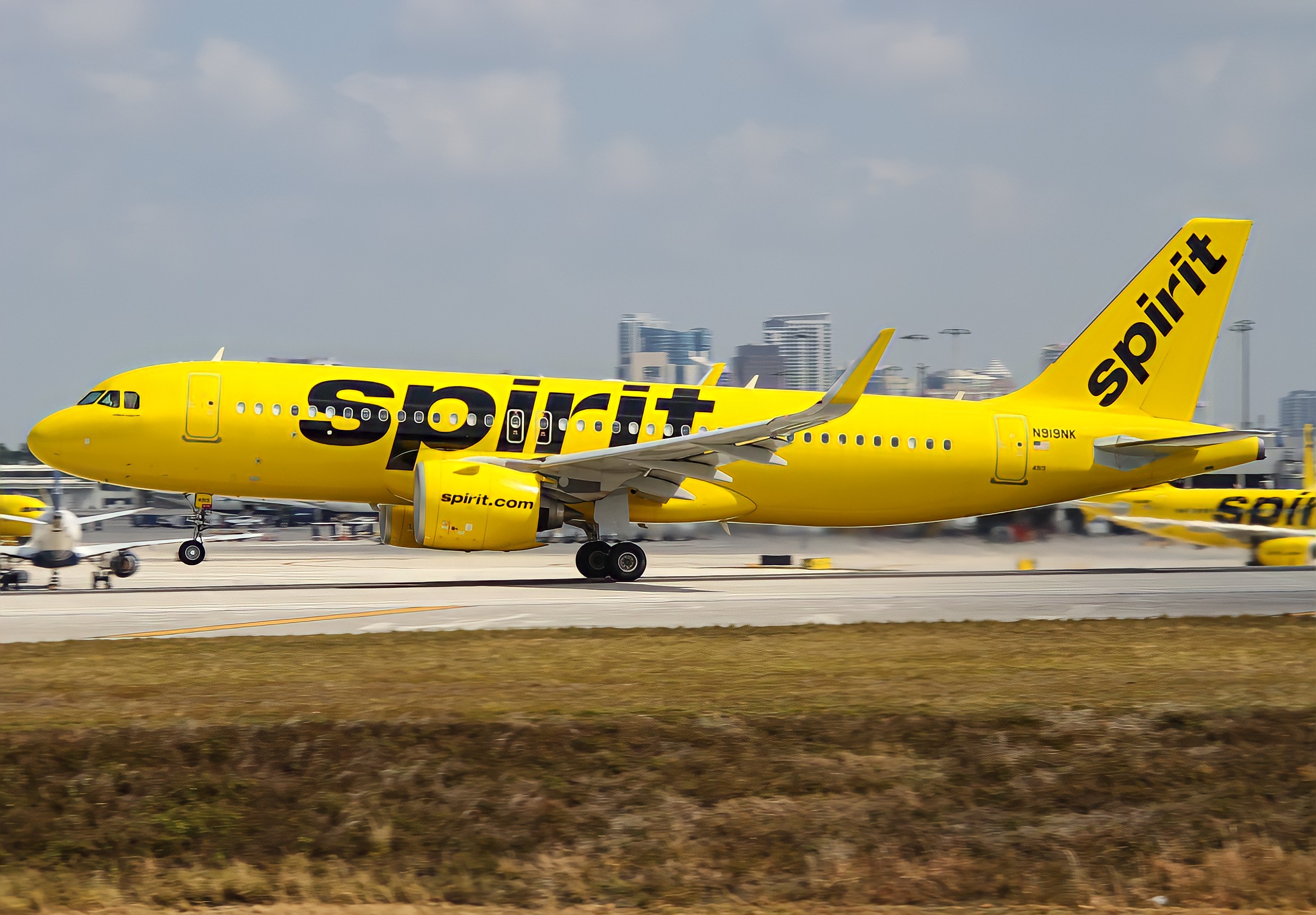 Full size: Spirit Airlines Airbus A320NEO N919NK at Fort Lauderdale/Hollywood International Airport