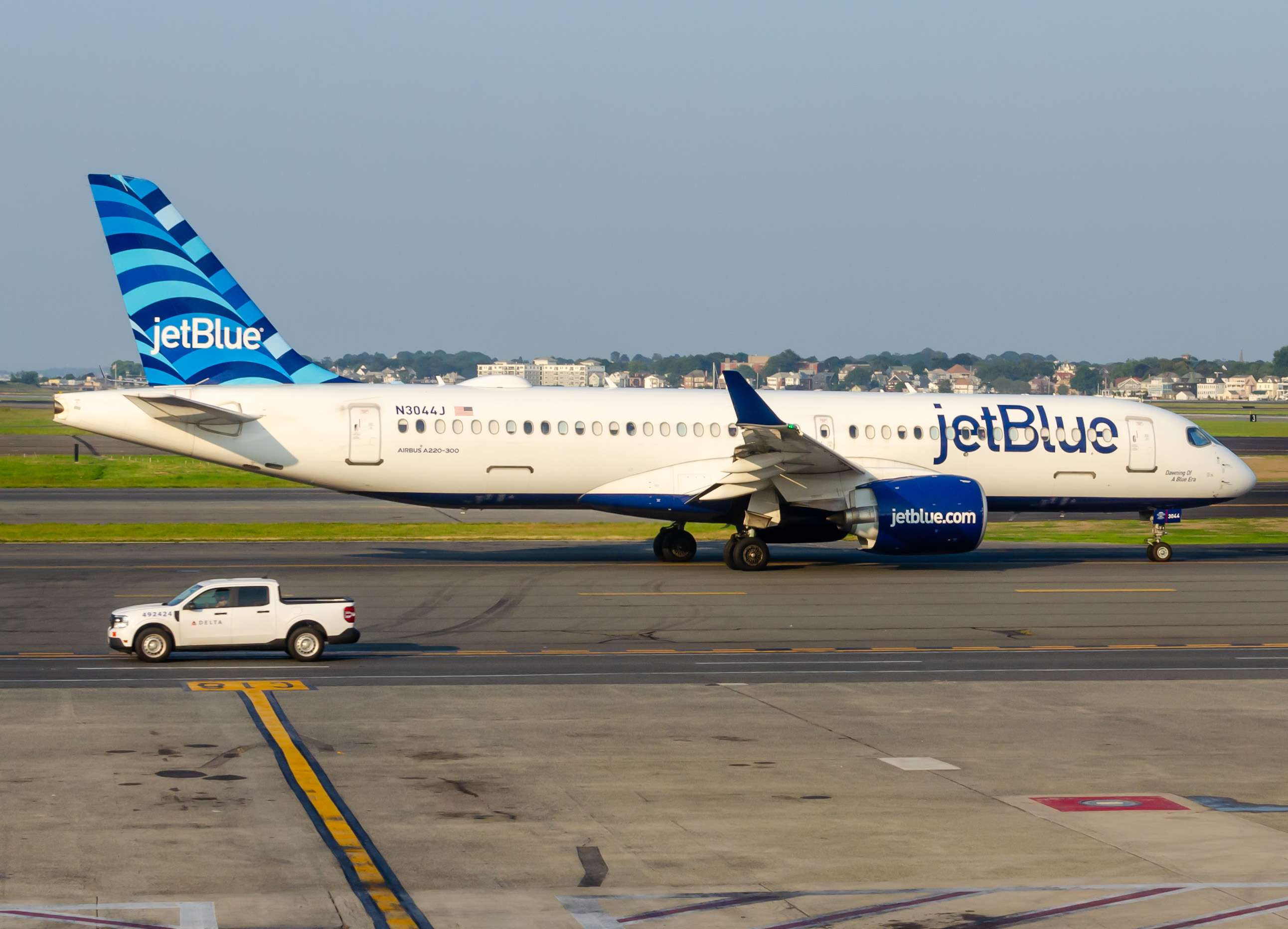 Full size: JetBlue Airways Airbus A220-300 N3044J at General Edward Lawrence Logan International Airport