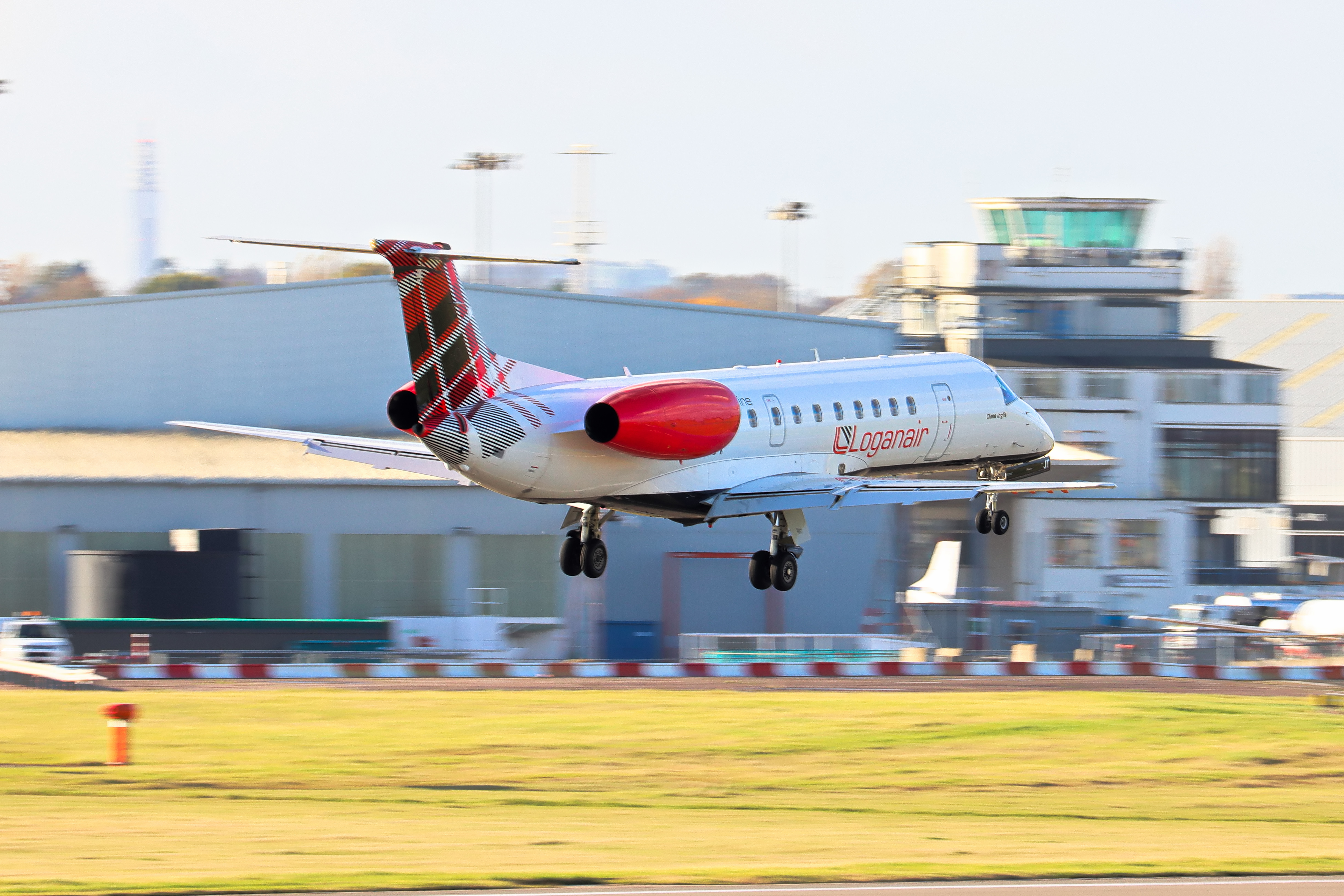 Full size: Loganair Embraer ERJ135 G-SAJT at Birmingham Airport