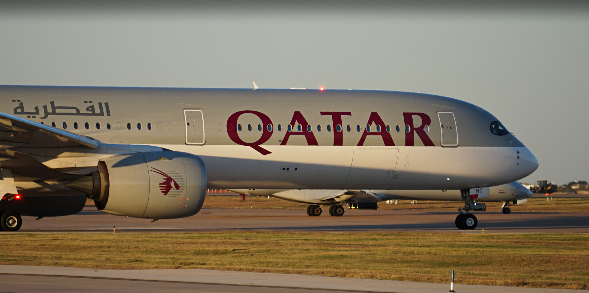 Full size: Qatar Airways Airbus A350-1000 A7-ANC at Dallas-Fort Worth International Airport