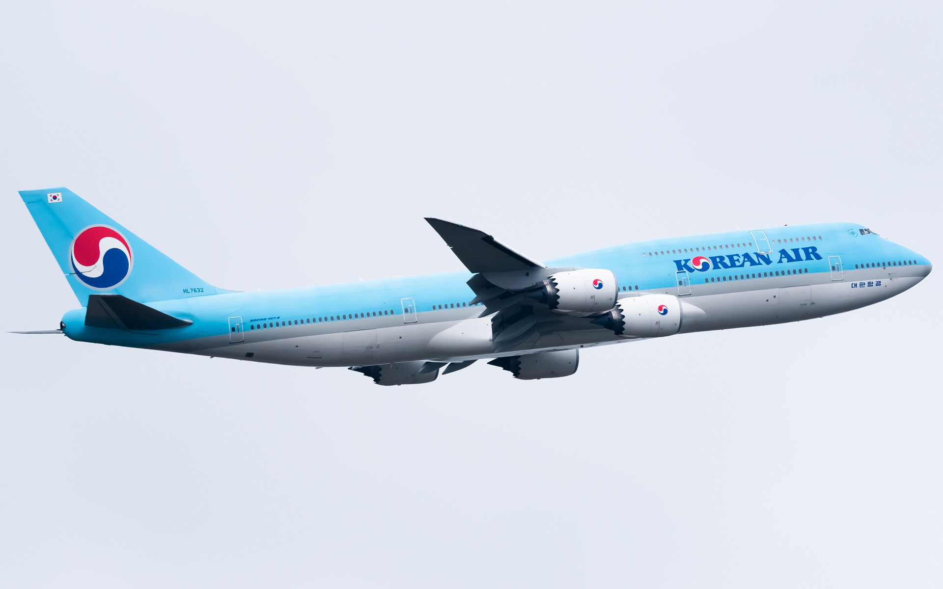 Full size: Korean Air Boeing 747-8i HL7632 at Seoul-Incheon International Airport