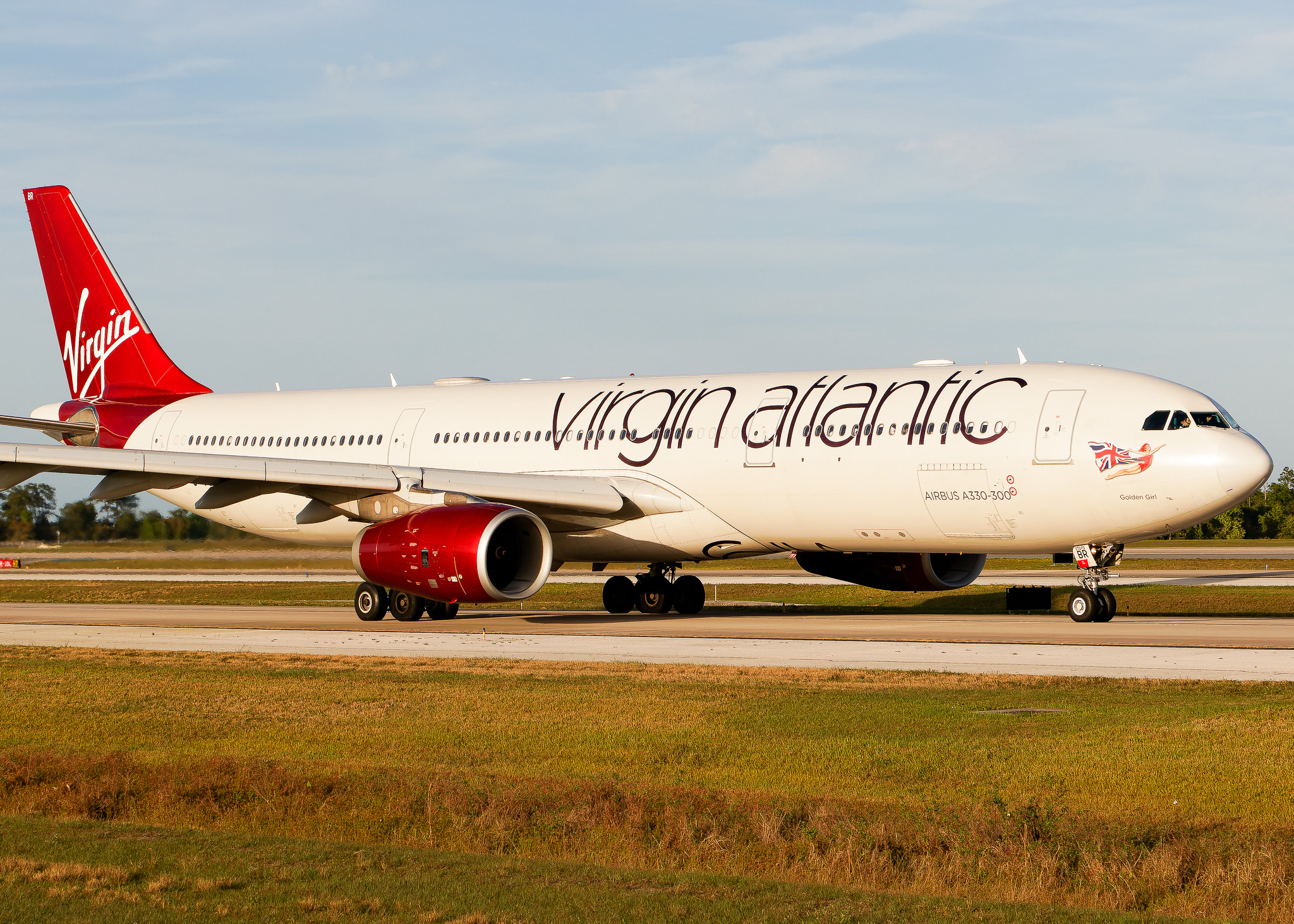 Full size: Virgin Atlantic  Airbus A330-300 G-VGBR at Orlando International Airport