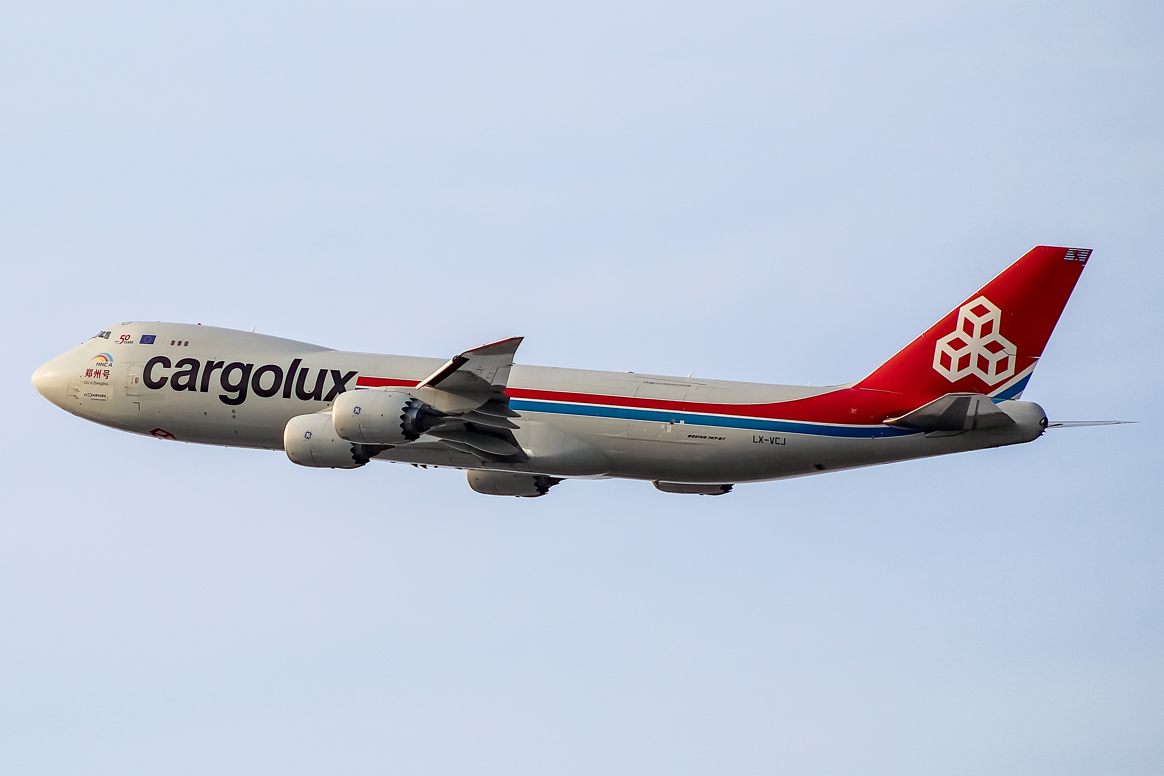 Full size: CargoLux Boeing 747-8F LX-VCJ at Chicago O'Hare International Airport