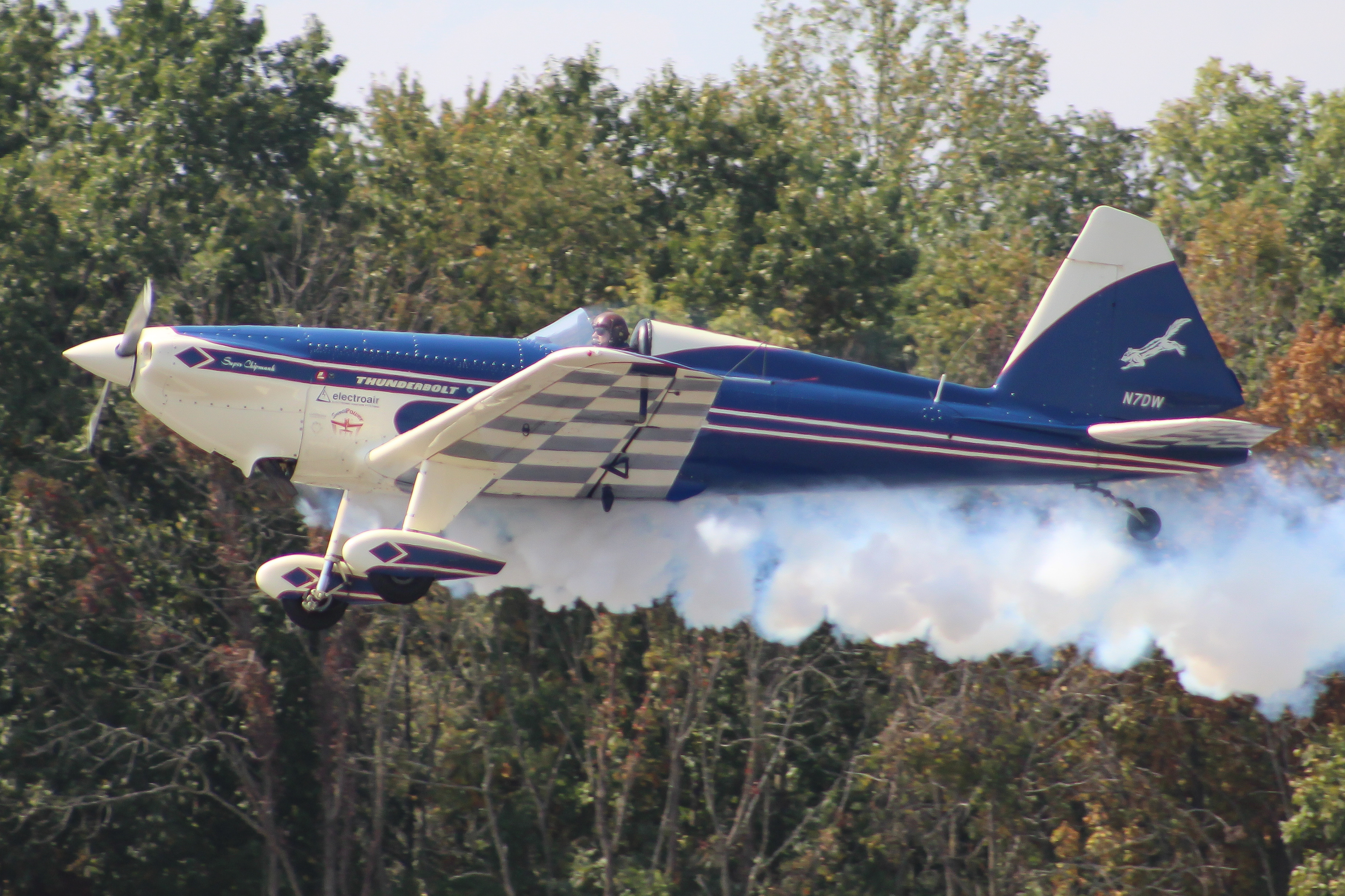 Full size: PRIVATE Super Chipmunk N7DW at Leesburg Executive Airport