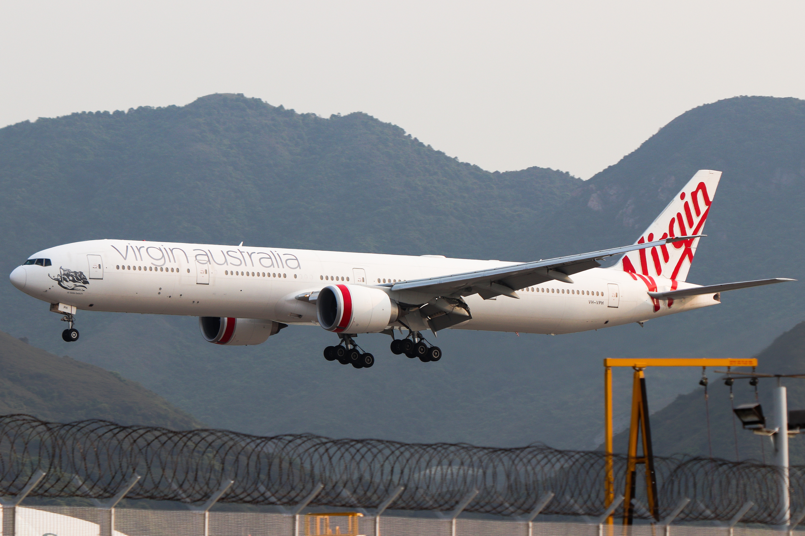 Full size: Virgin Australia Boeing 777-300ER VH-VPH at Hong Kong International Airport