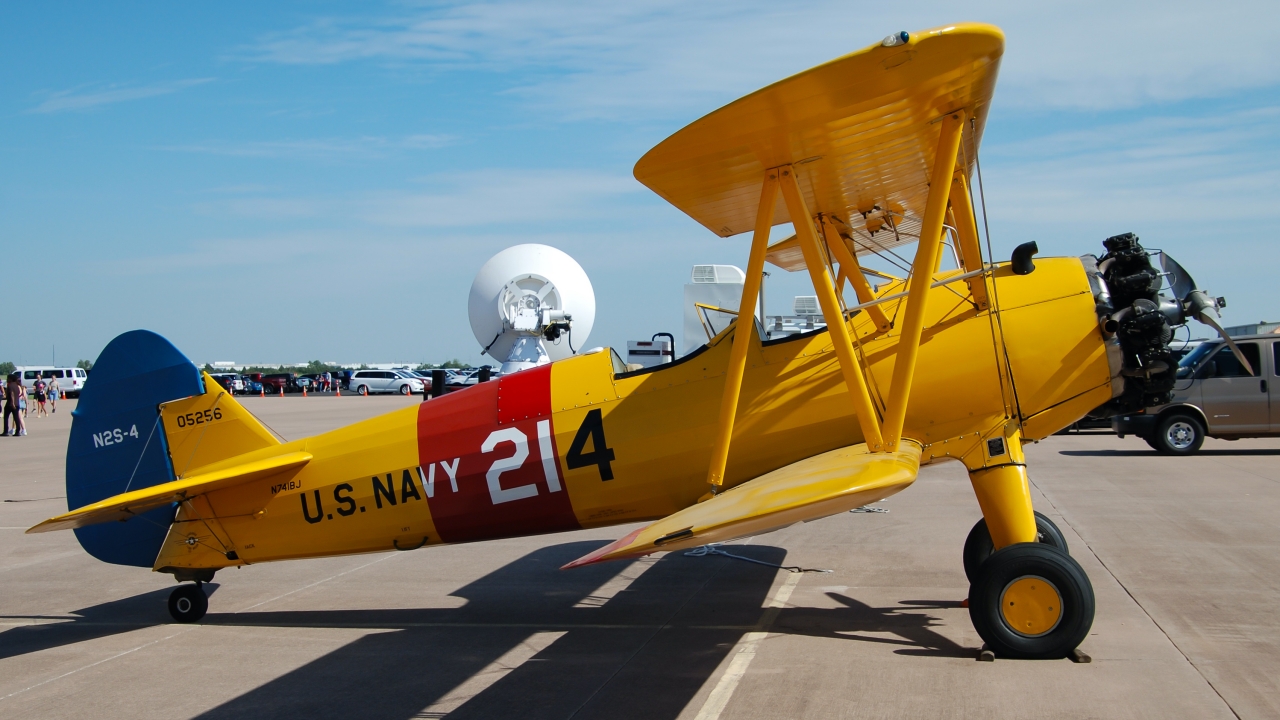 Full size: PRIVATE Boeing Stearman N741BJ at Norman University of Oklahoma Westheimer Airport