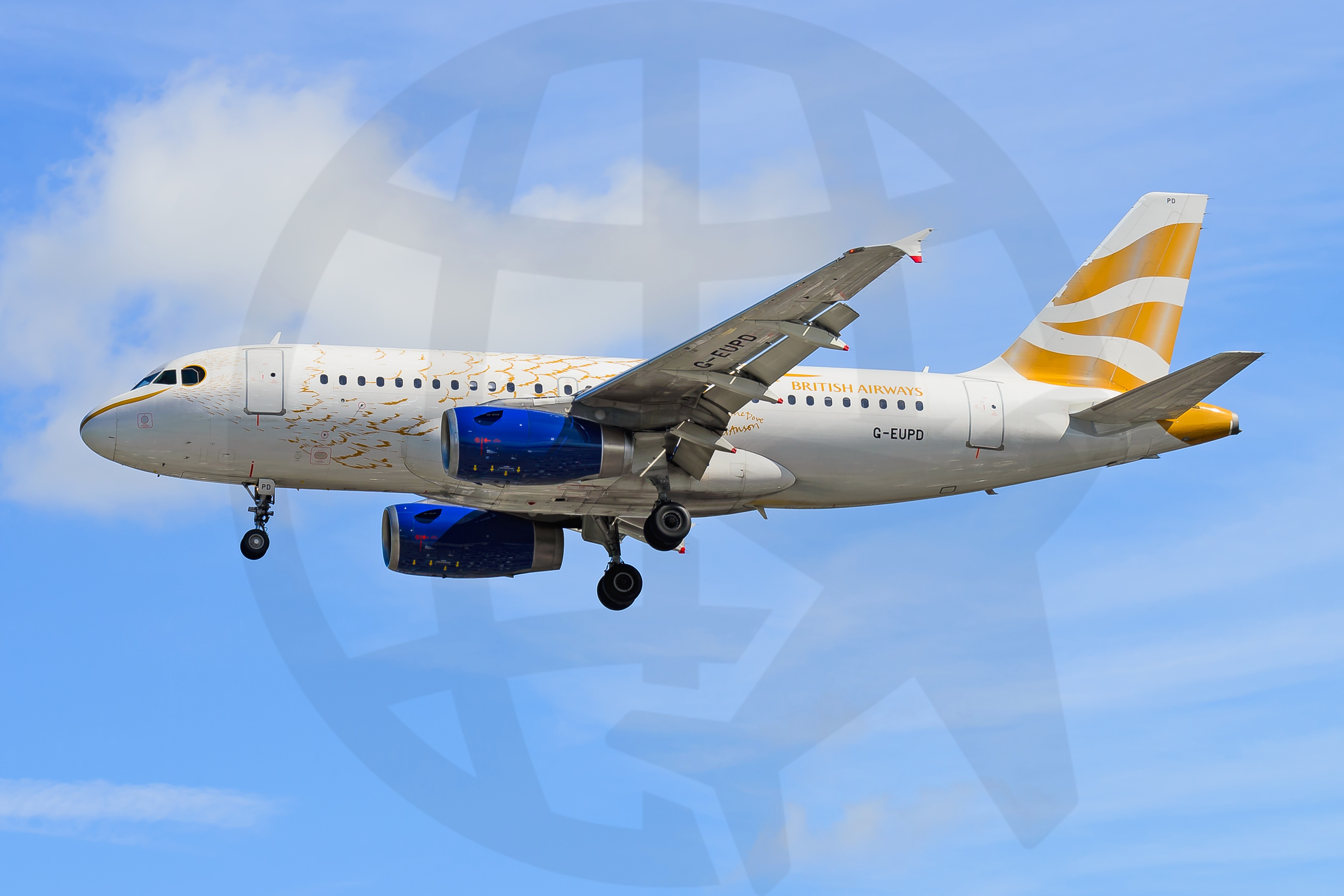 Full size: British Airways Airbus A319 G-EUPD at London Heathrow International Airport