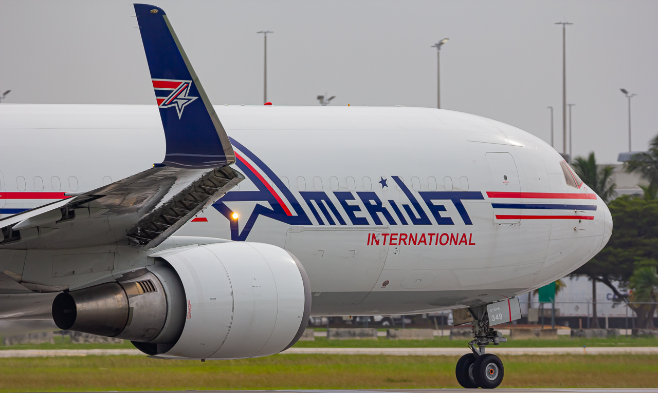 Full size: Amerijet Boeing 767-300F N373CM at Miami International Airport