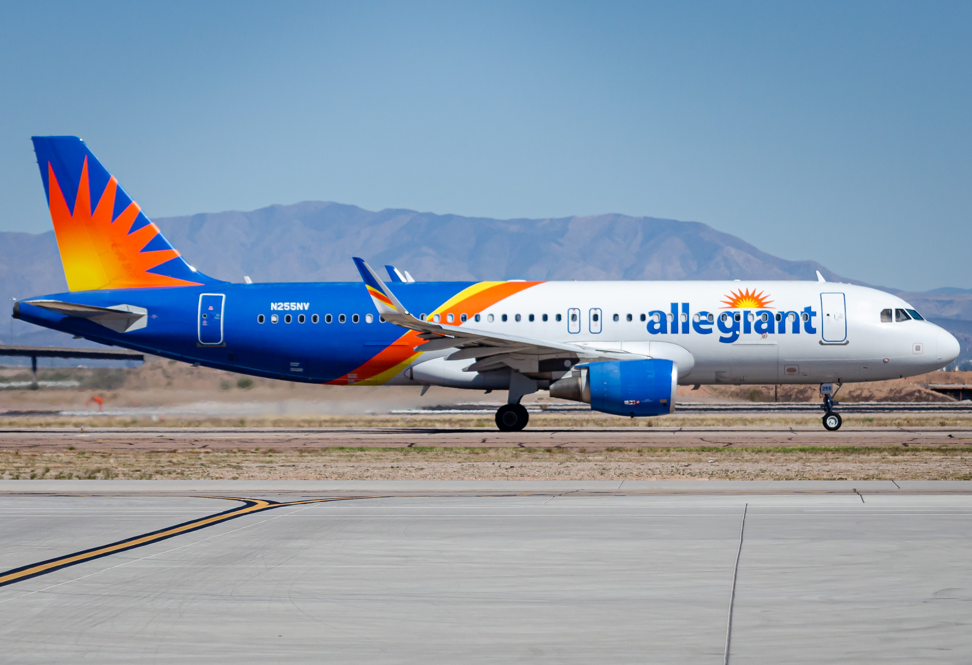 Full size: Allegiant Air Airbus A320 N255NV at Phoenix Mesa Gateway Airport