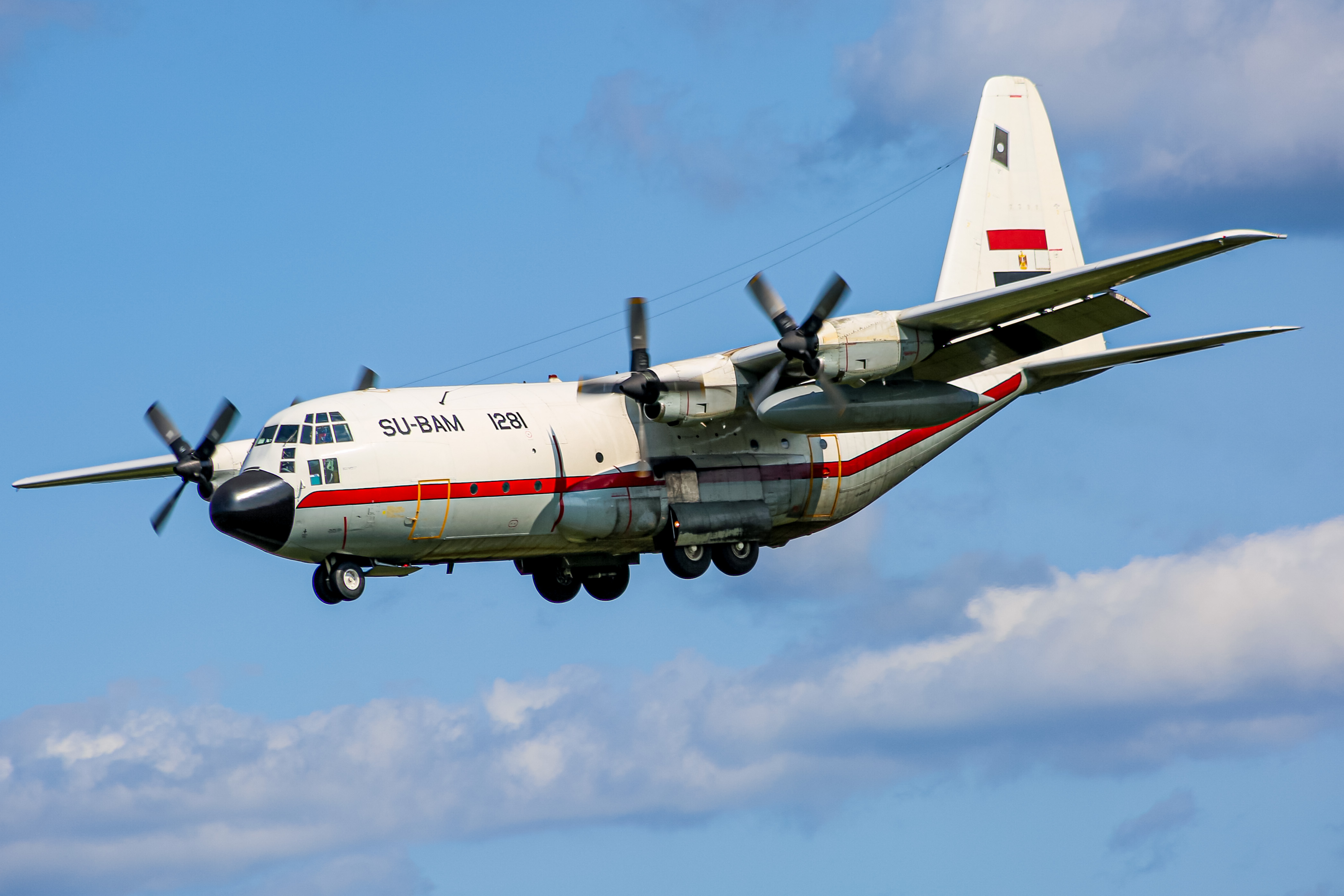 Full size: Egypt Air Force Lockheed C-130 Hercules SU-BAM at Baltimore/Washington International Thurgood Marshall Airport