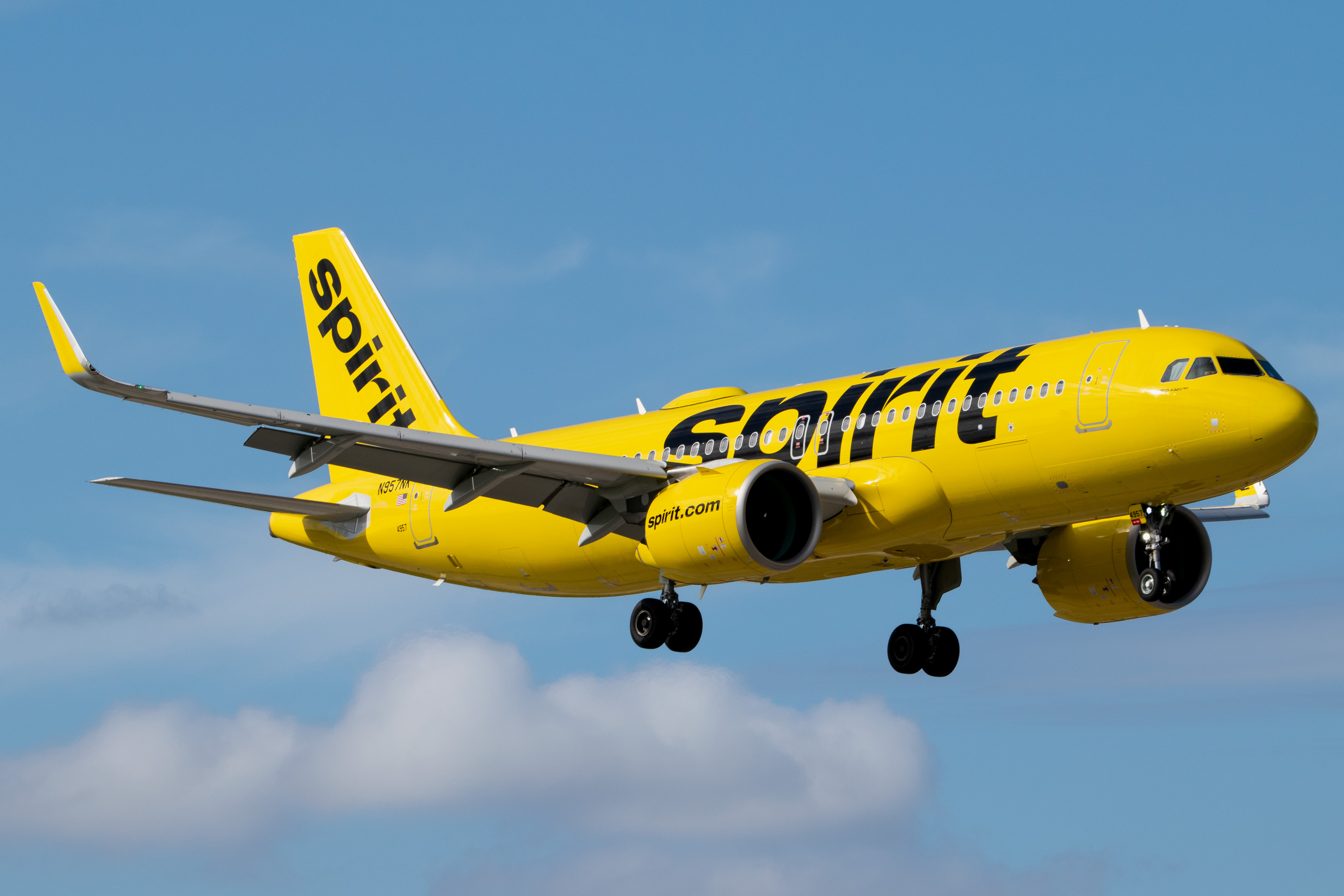 Full size: Spirit Airlines Airbus A320NEO N957NK at Miami International Airport
