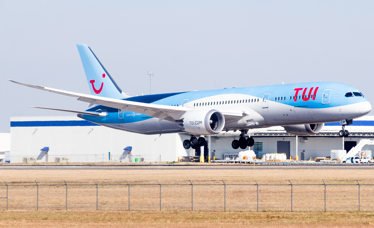 Full size: TUI Fly Boeing 787-9 G-TUIM at Greenville Spartanburg International Airport
