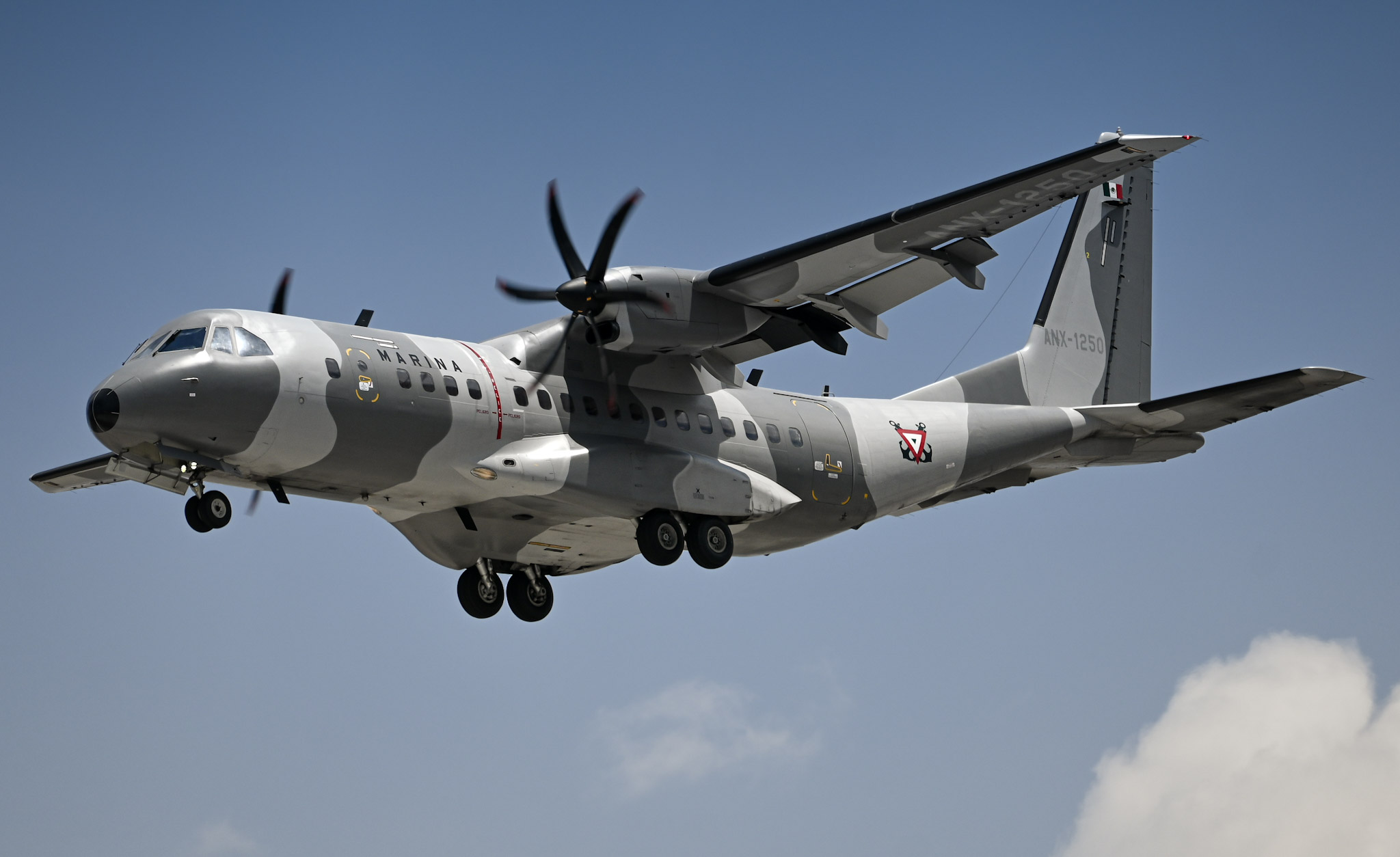 Full size: Mexico - Navy Airbus CASA C-295M ANX-1250 at Mexico City International Airport