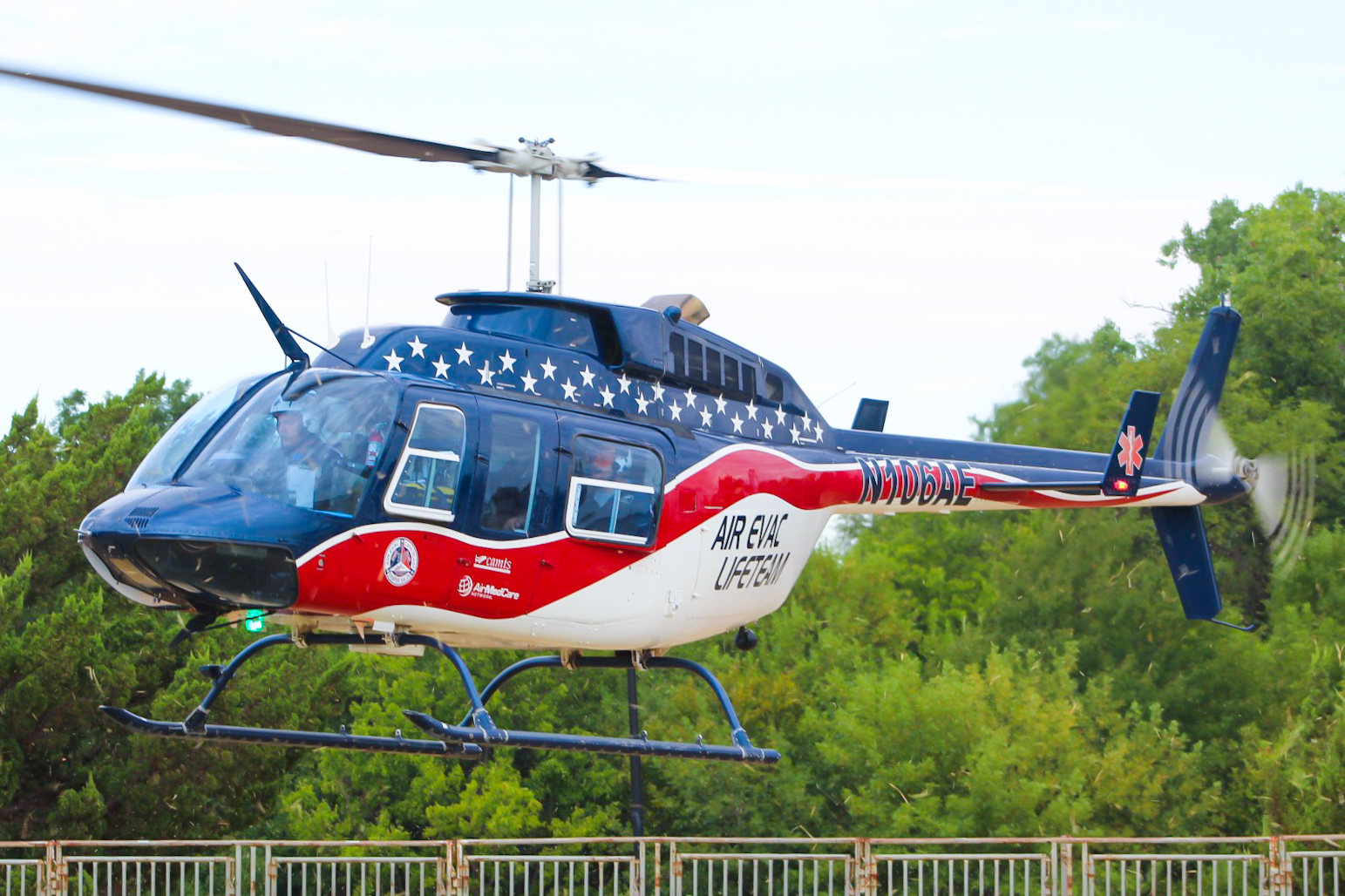 Full size: Air Evac Lifeteam Bell 206 N106AE at Not Applicable