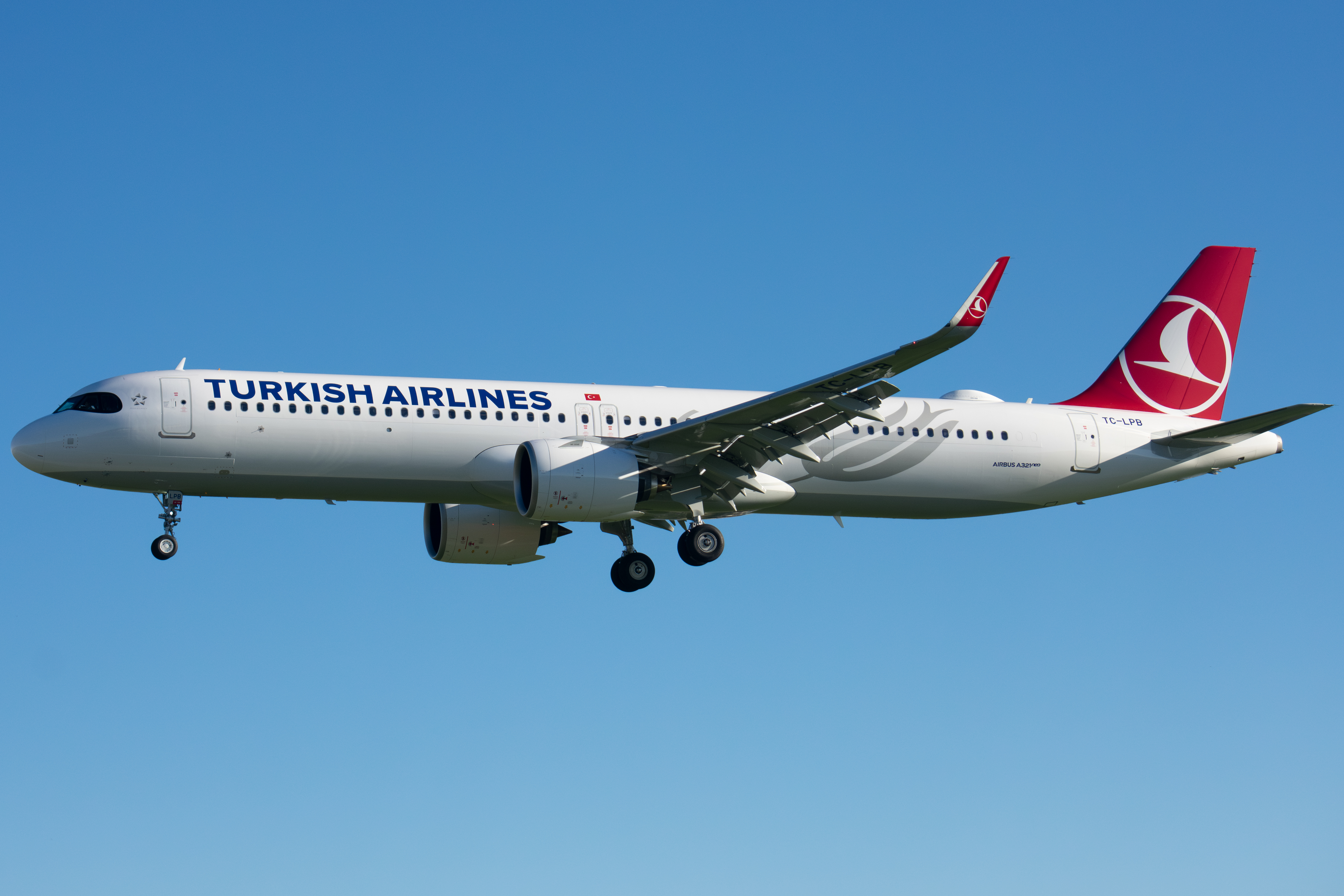 Full size: Turkish Airlines Airbus A321NEO TC-LPB at Lisbon Humberto Delgado Airport