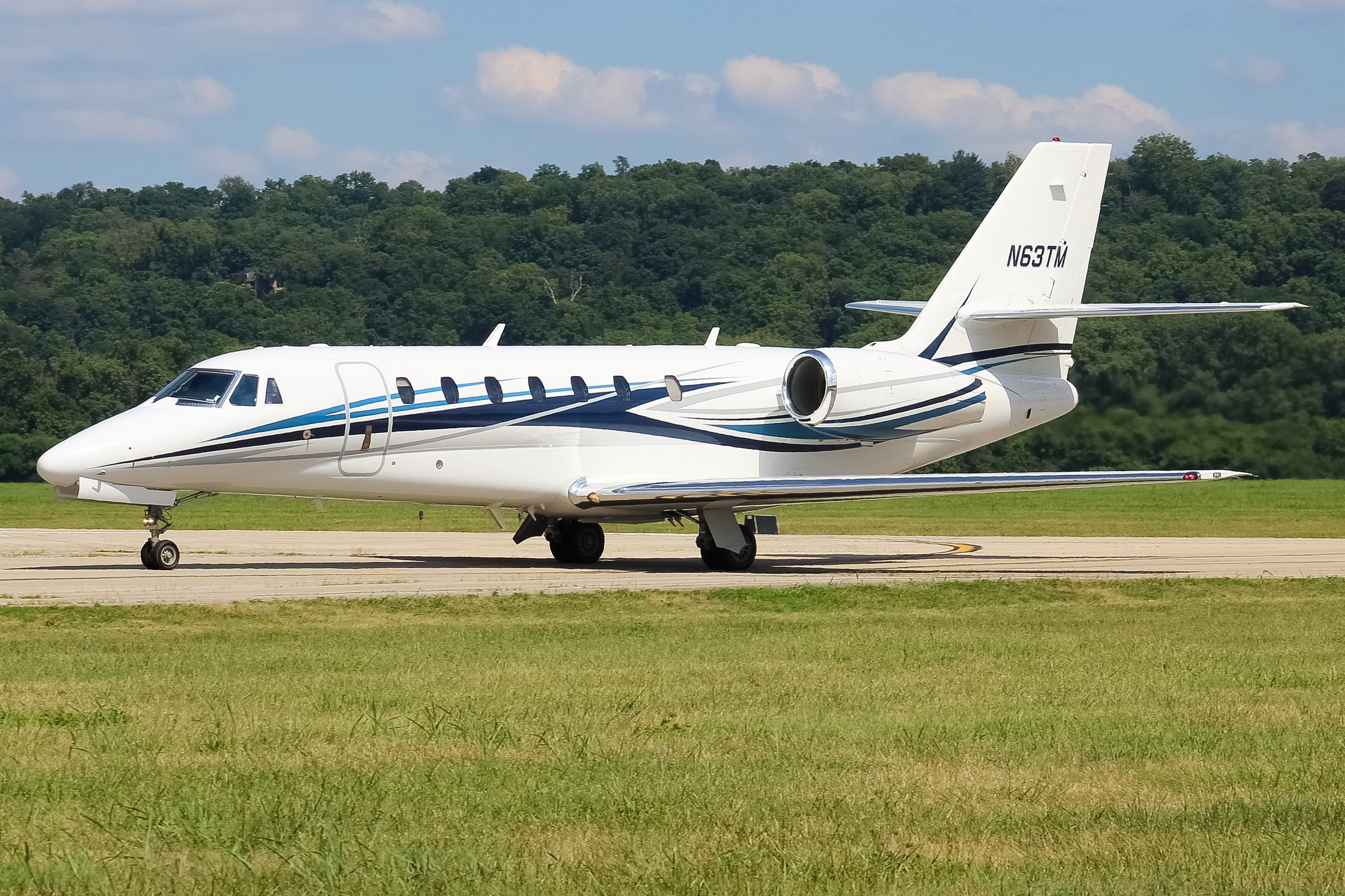 Full size: PRIVATE  Cessna Citation Latitude N63TM at Cincinnati Municipal Airport/Lunken Field