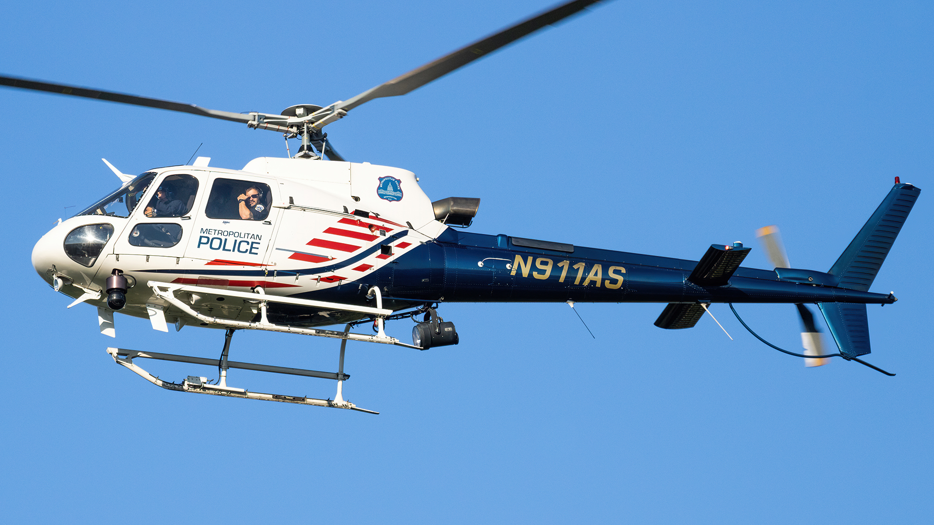Full size: Washington DC Metropolitan Police  Airbus H125 N911AS at College Park Airport