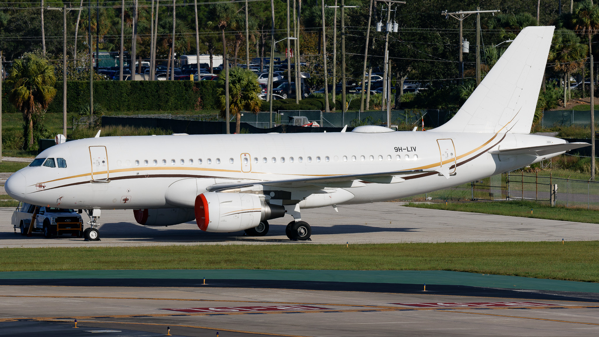 Full size: Comlux Aviation Malta  Airbus A319-115(CJ) 9H-LIV at Tampa International Airport