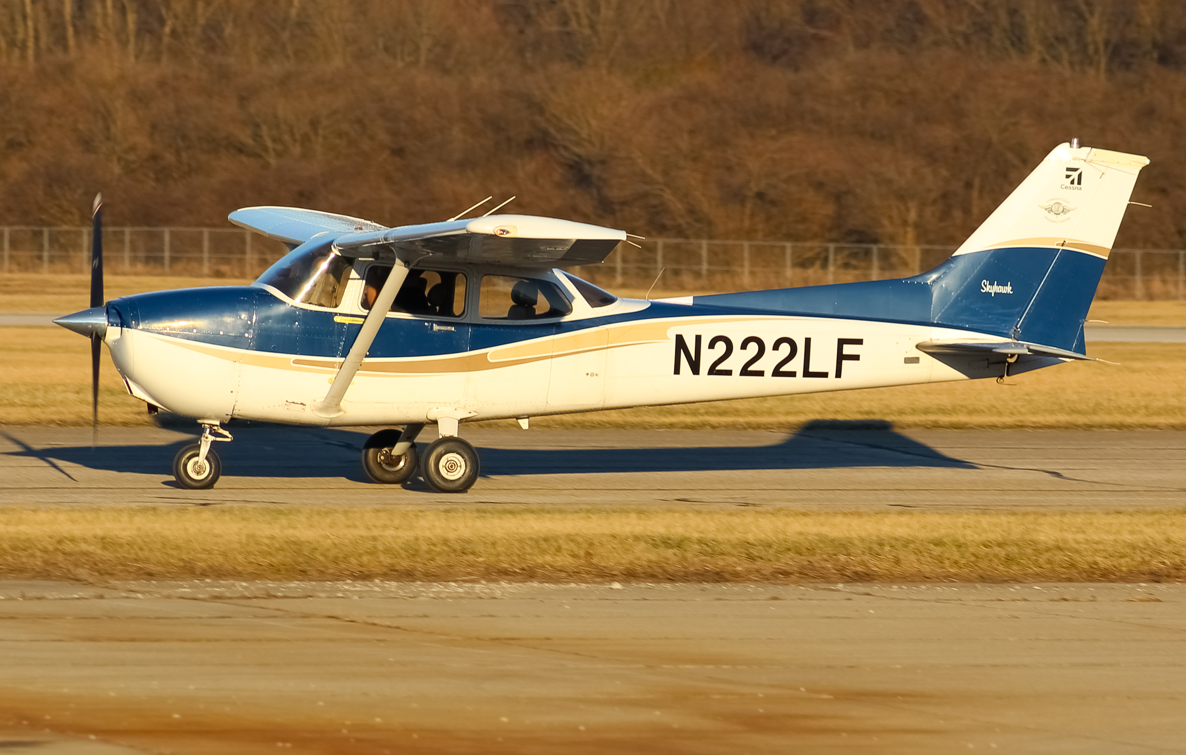 Full size: PRIVATE  Cessna 172 N222LF at Cincinnati Municipal Airport/Lunken Field